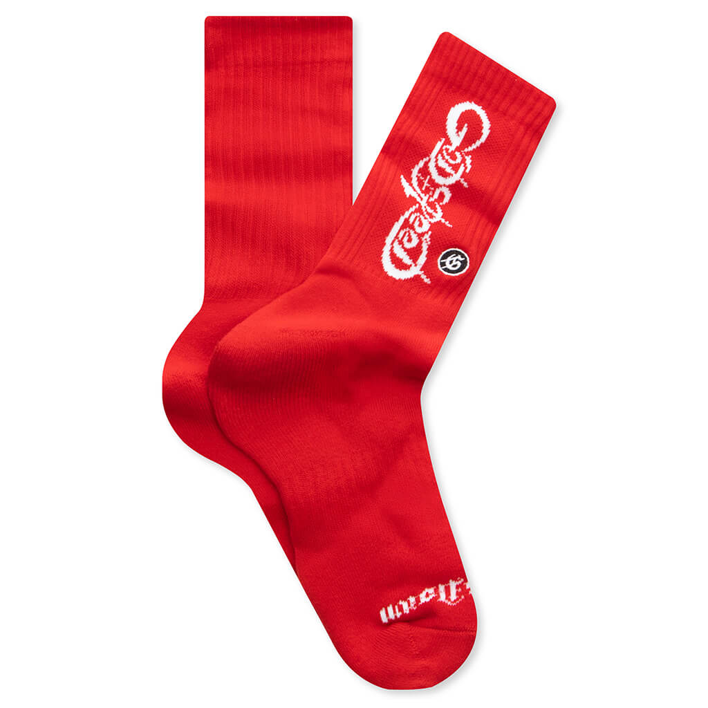 New Age Logo Sock Red White