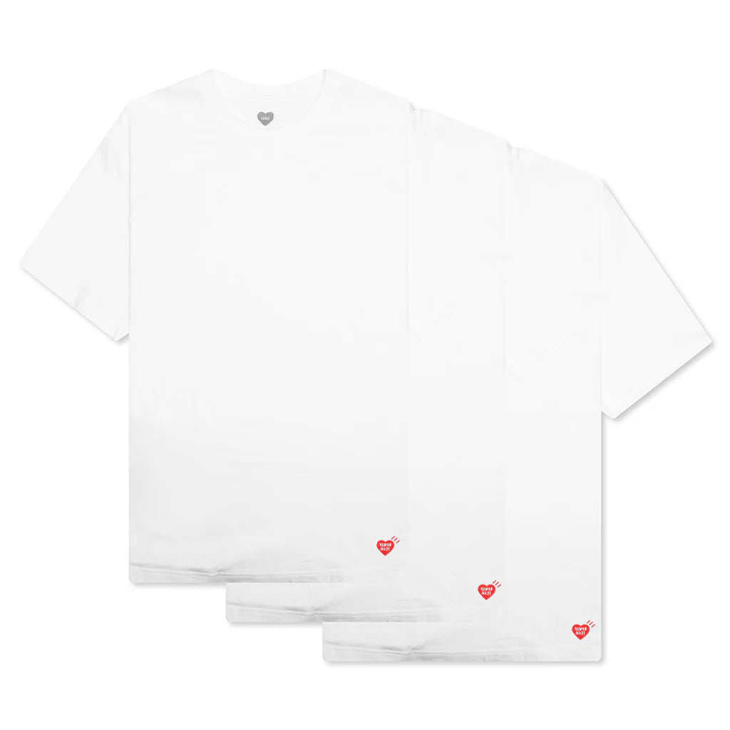 3 Pack T Shirt Set White