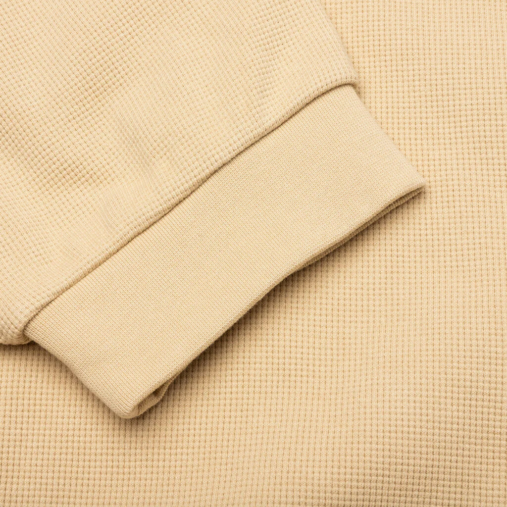 S S Waffle Sweatshirt Sand