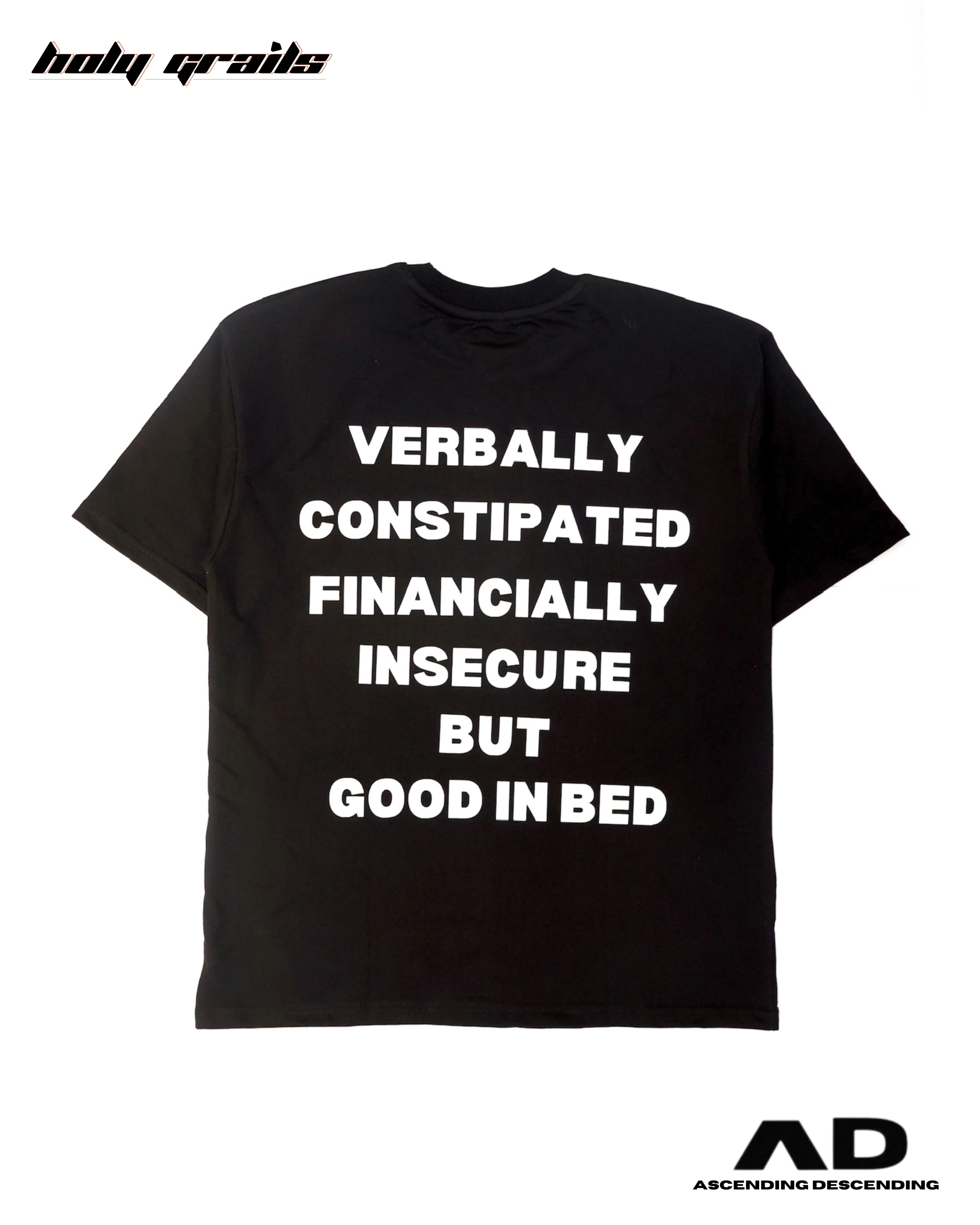 Constipation Black Oversize Tee HG x AD