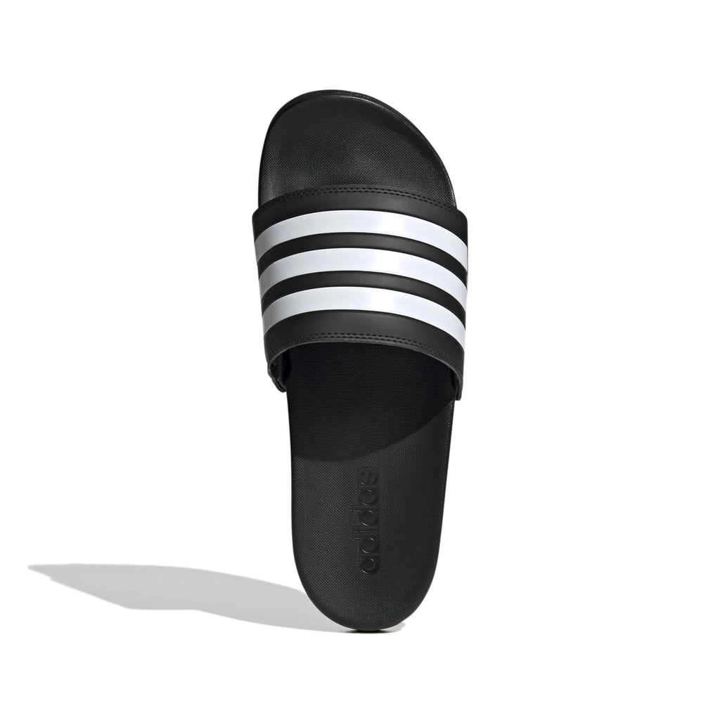 adidas Adilette Comfort Slides Black White