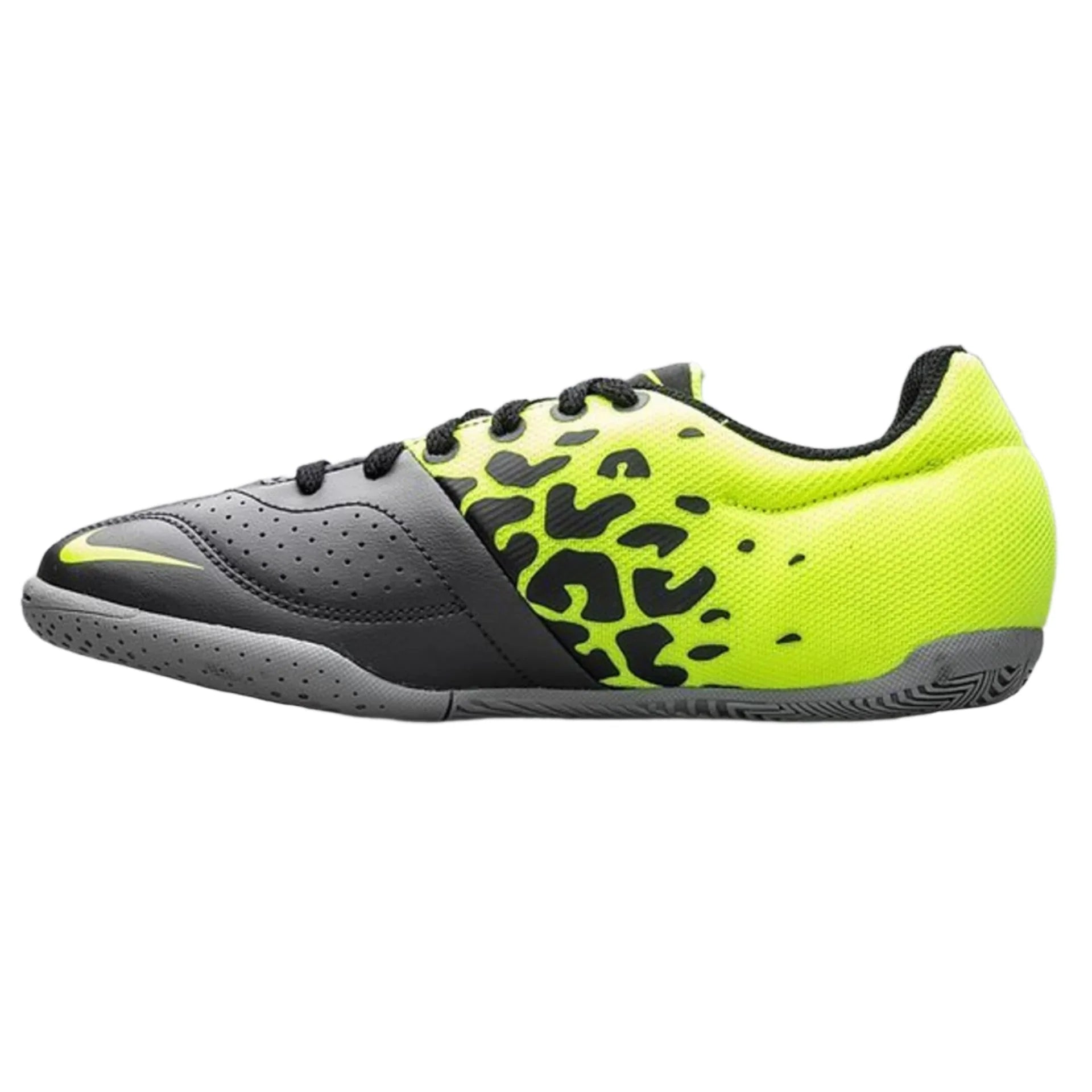 Nike JR Elastico II Indoor Soccer Shoes Dark Charcoal Black Volt Grey