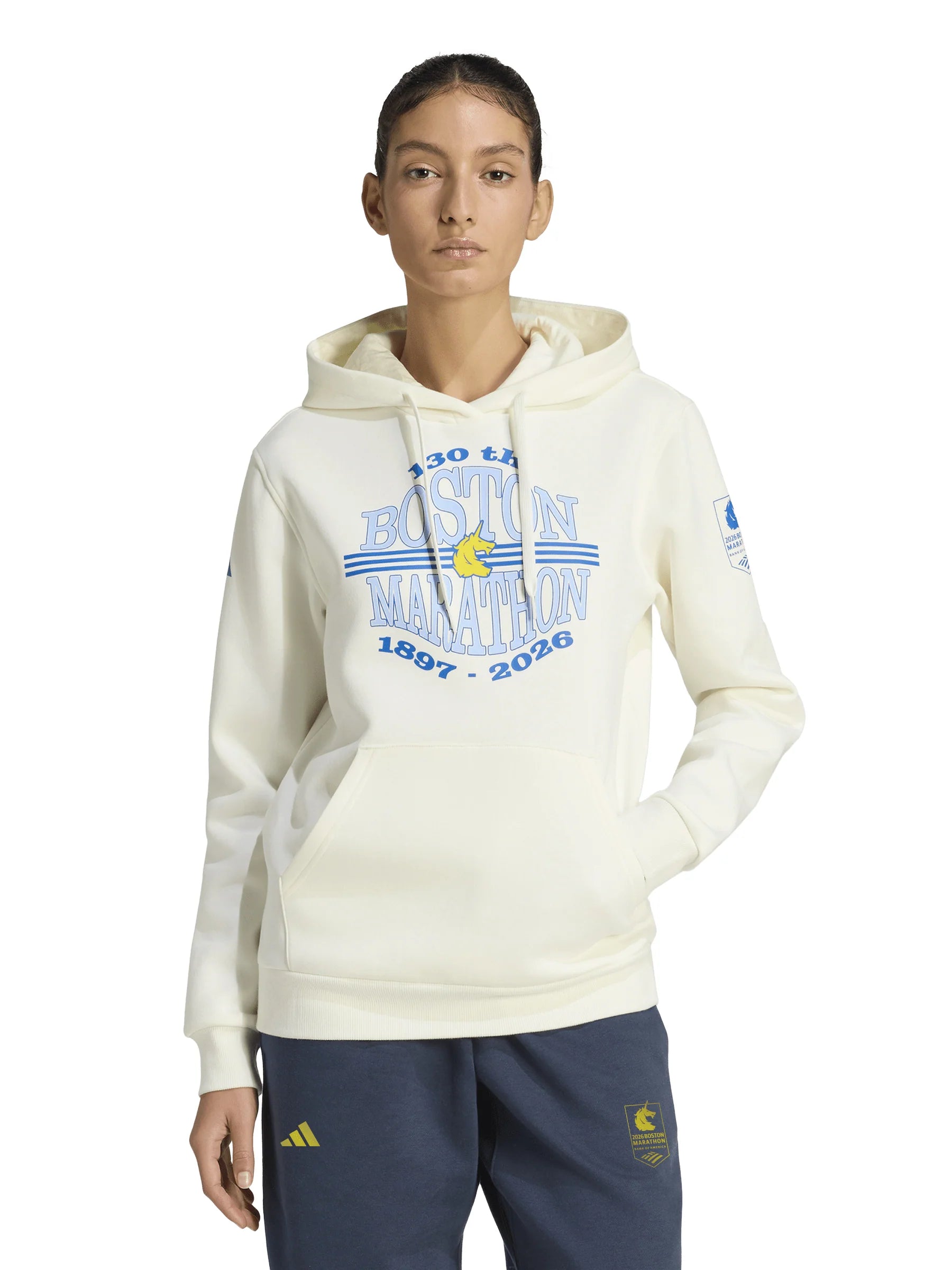 Adidas Womens Boston Marathon 2026 Graphic Hoody