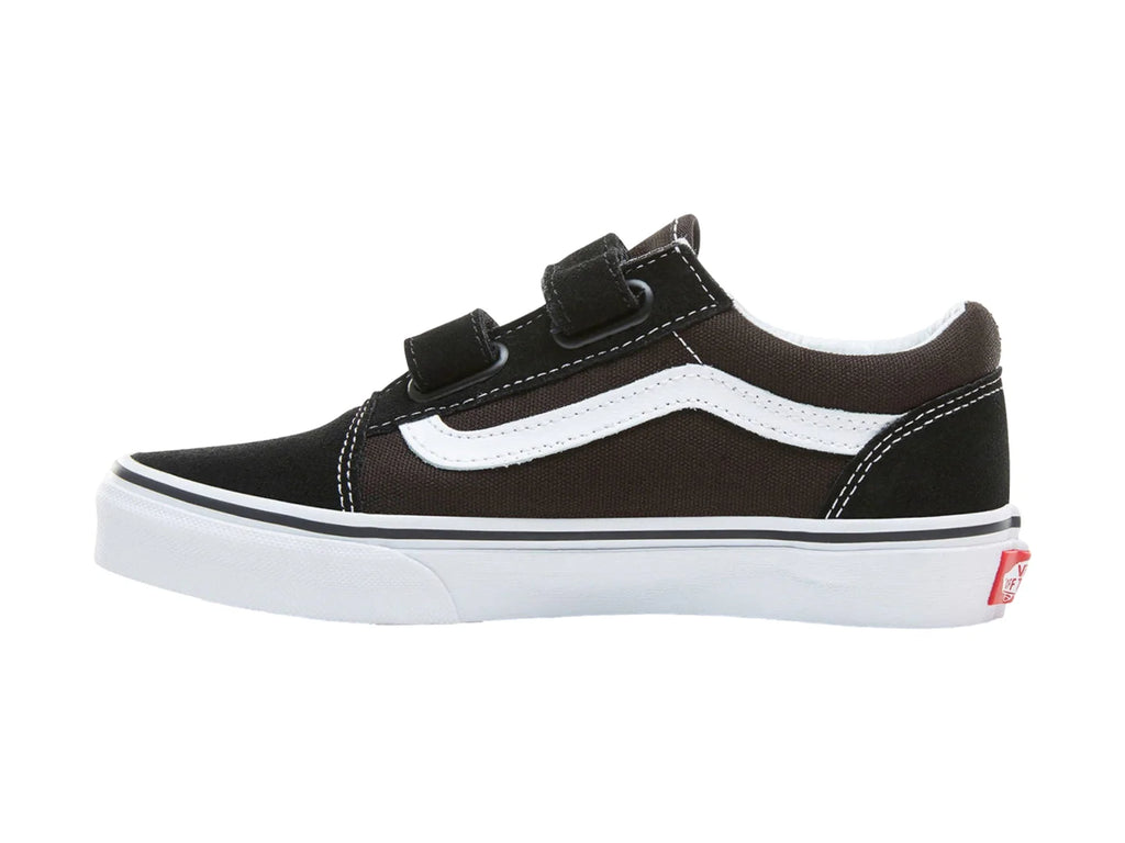 Tenis Vans Old Skool V Negro y Blanco para Niño