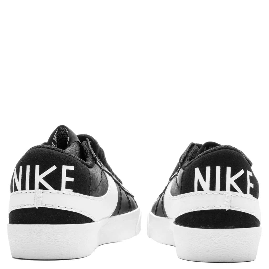 Womens Blazer Low 77 Jumbo Black White Team Orange