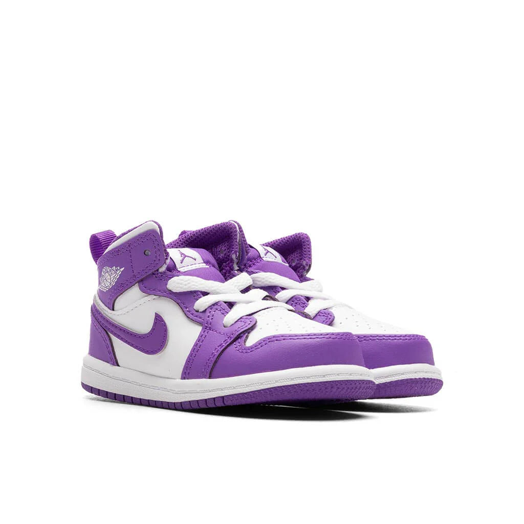 Jordan 1 Mid TD Purple Venom White