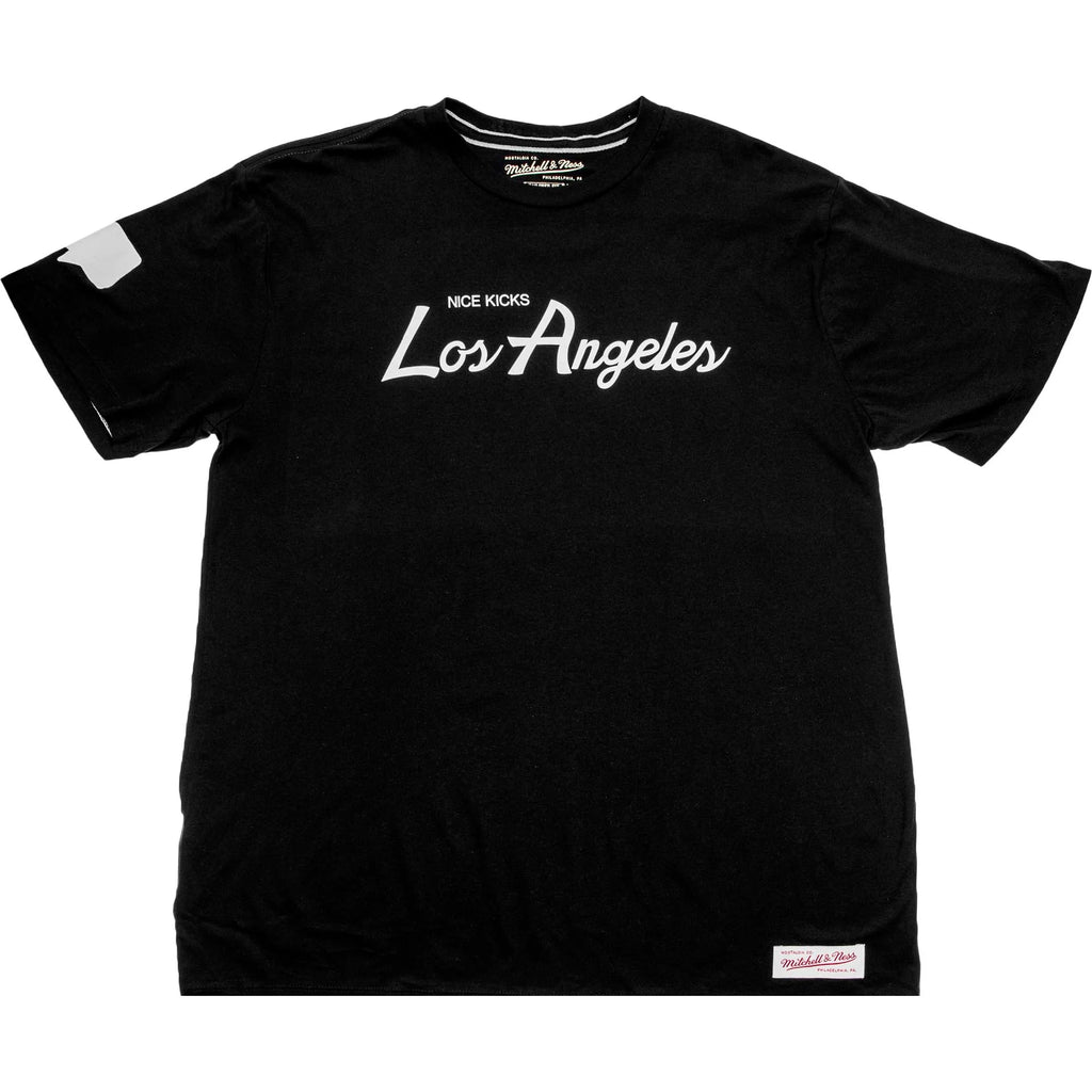 Nice Kicks X Mitchell Ness Los Angeles Tee Mens Black White