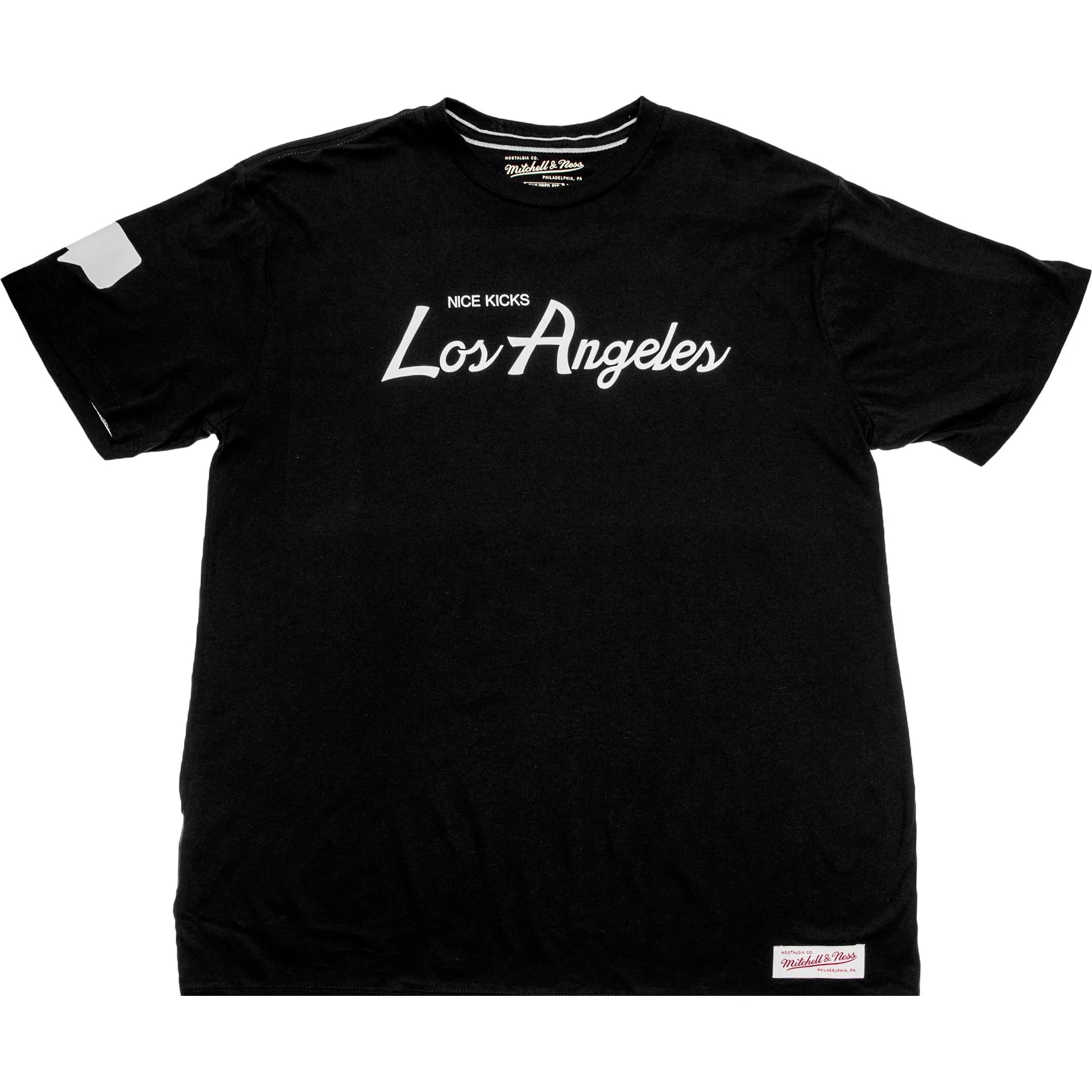 Nice Kicks X Mitchell Ness Los Angeles Tee Mens Black White
