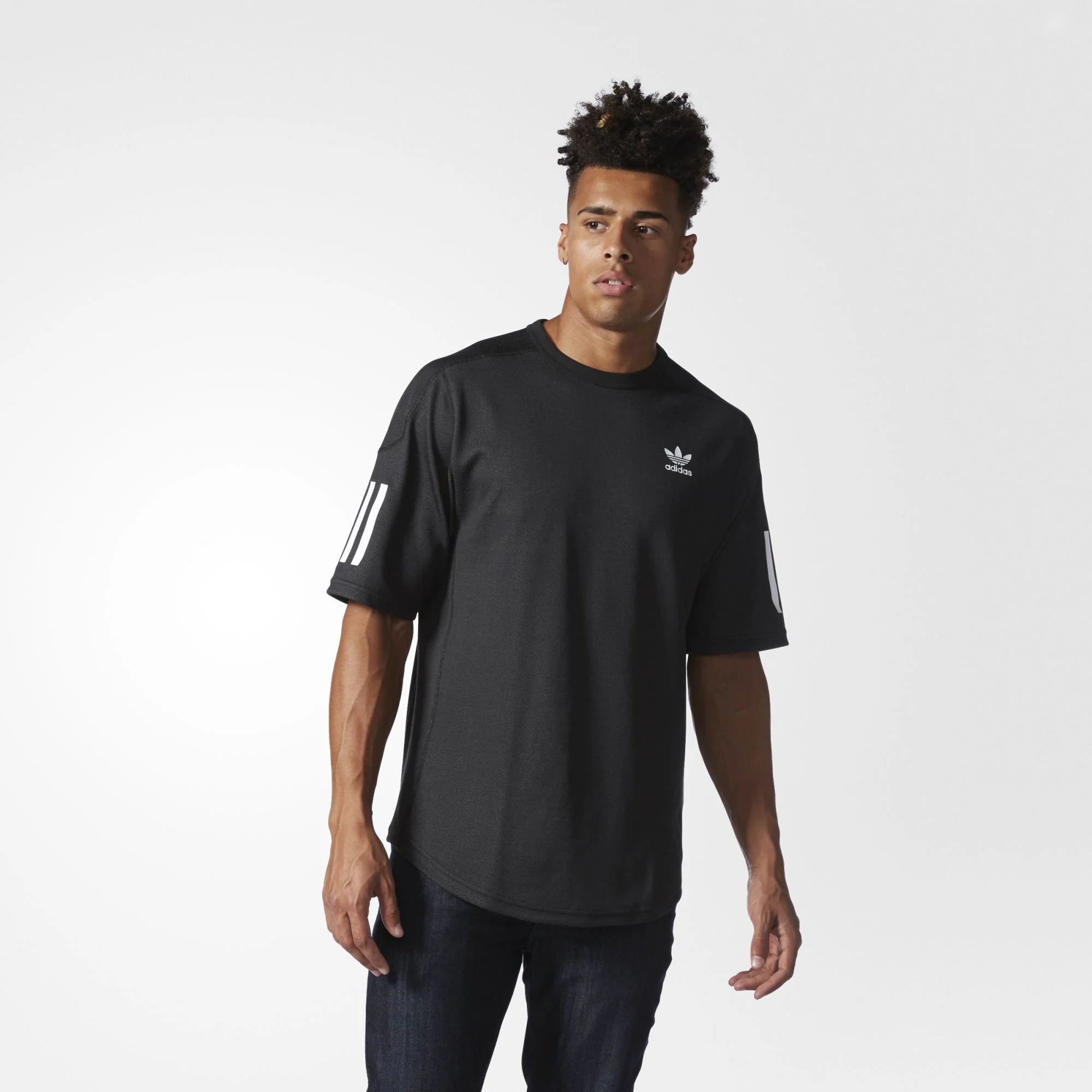 Nova Relaxed Jersey Mens Black White