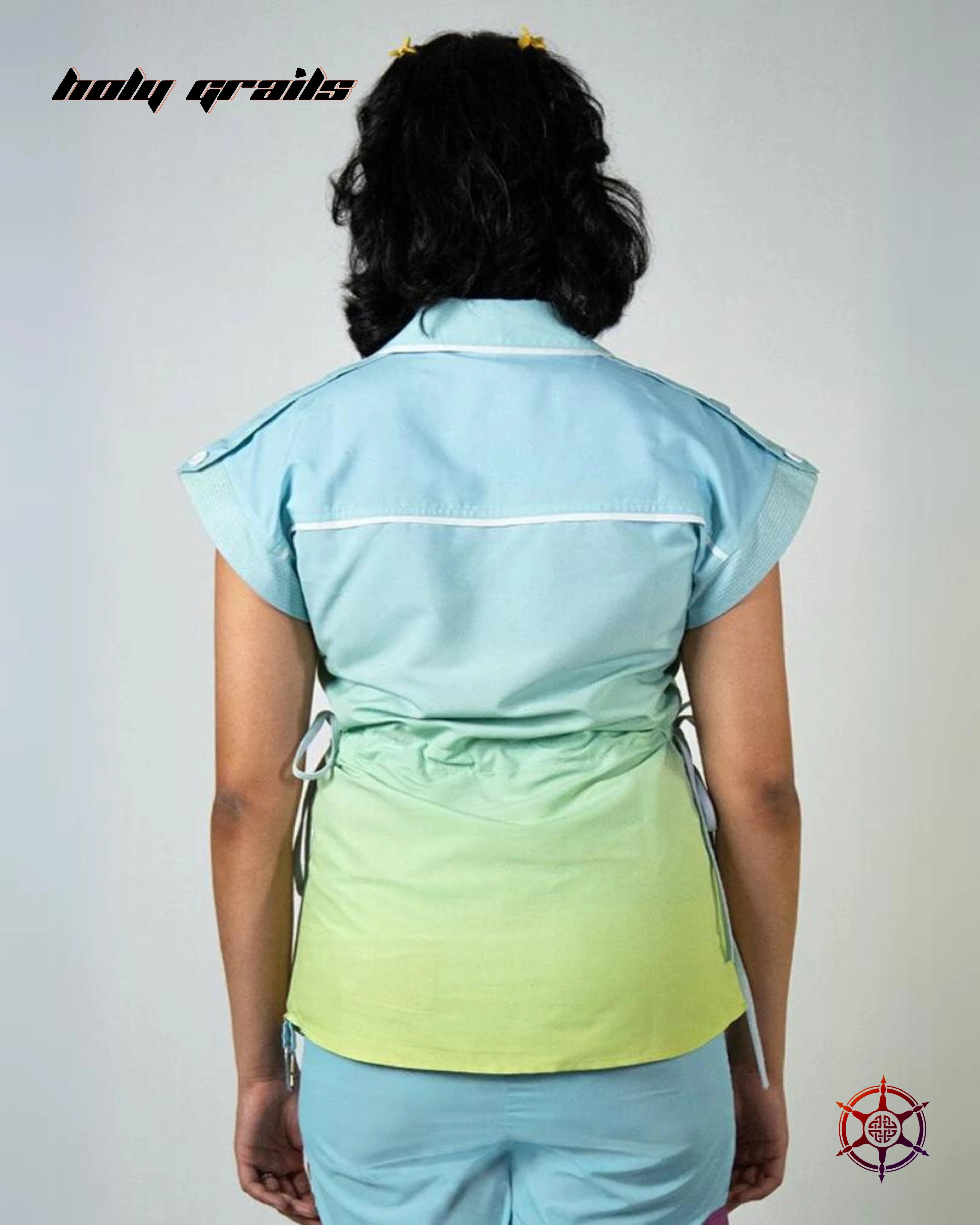 Seafoam Drawcord Shirt HG x Duskin