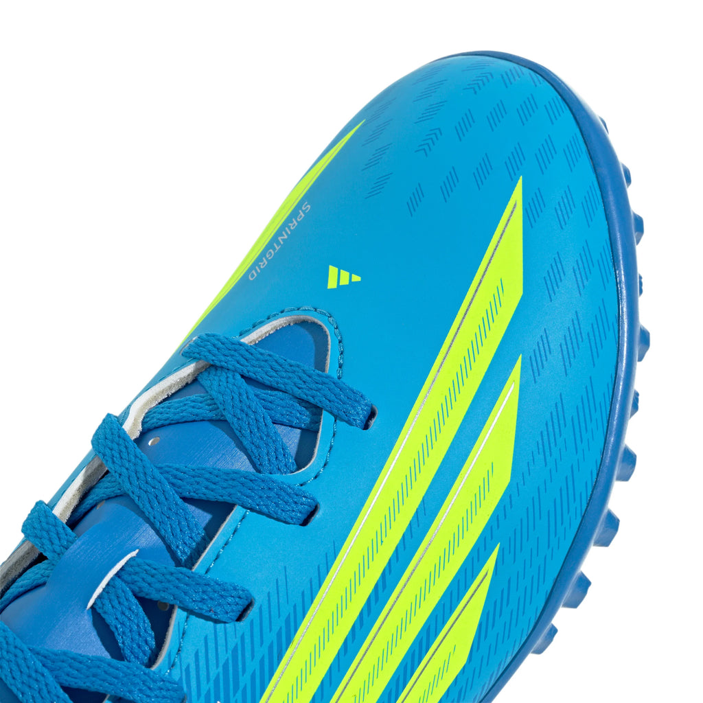 adidas F50 Club TF Turf Youth Soccer Cleats Blue Yellow Aqua