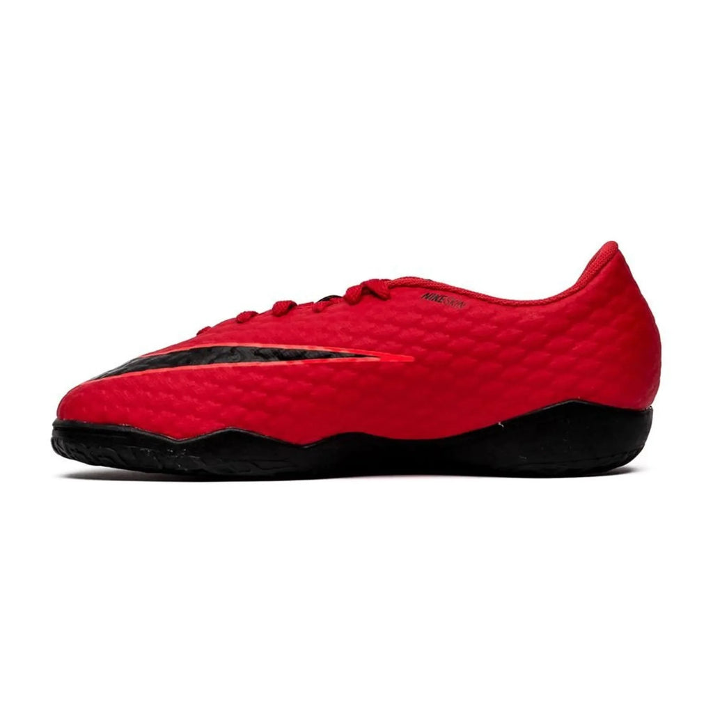 Nike Jr HypervenomX Phelon III IC Indoor Soccer Shoes Red Black