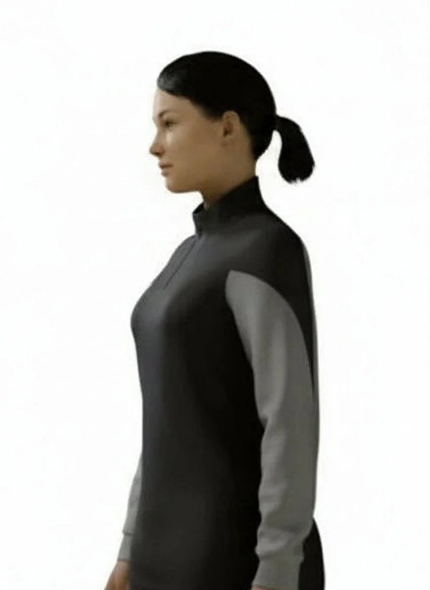 Nike Squad 14 Long Sleeve 1 4 Zip Pullover Womens Training Top Black Grey