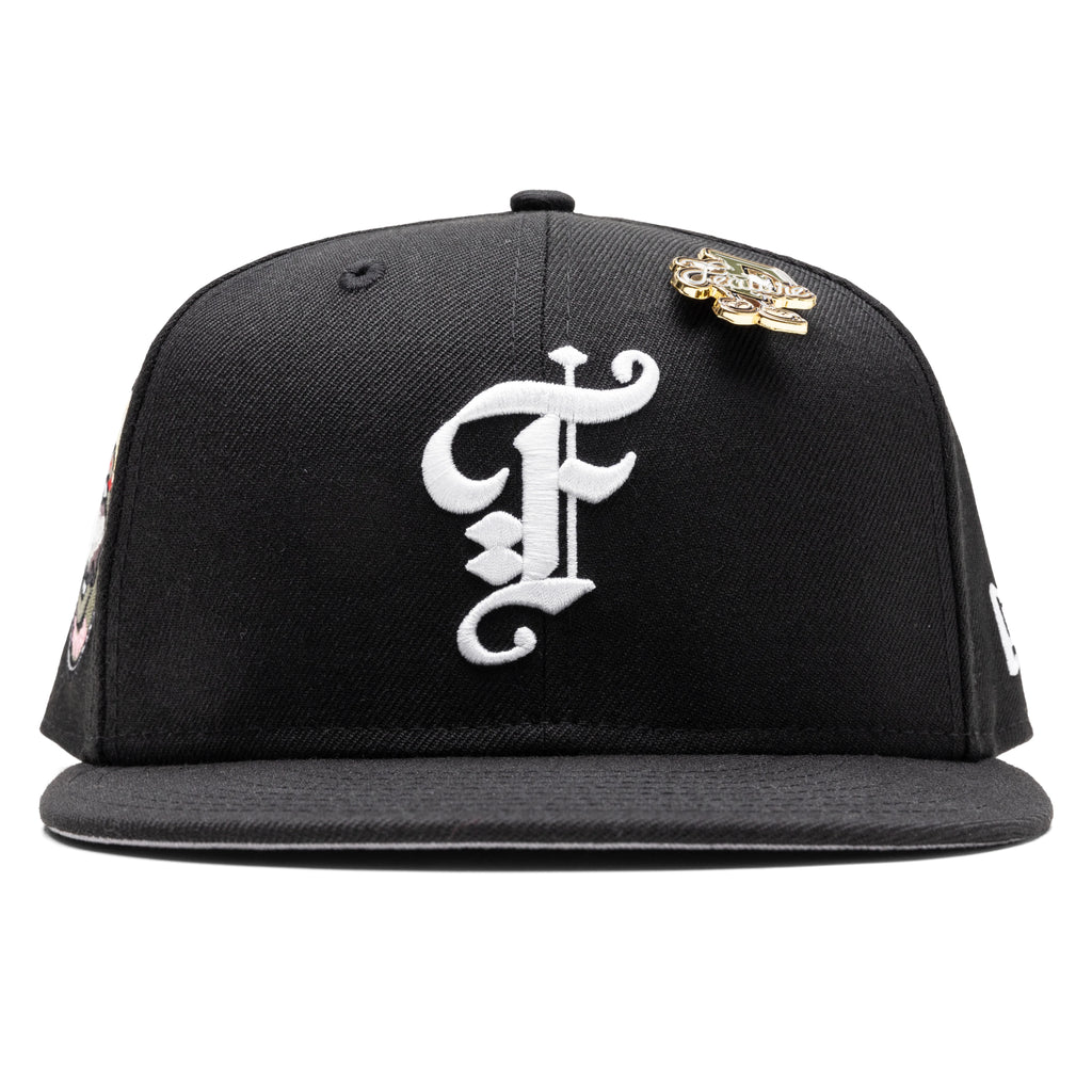 Feature x New Era 59FIFTY Fitted Old English F Calabasas Black White