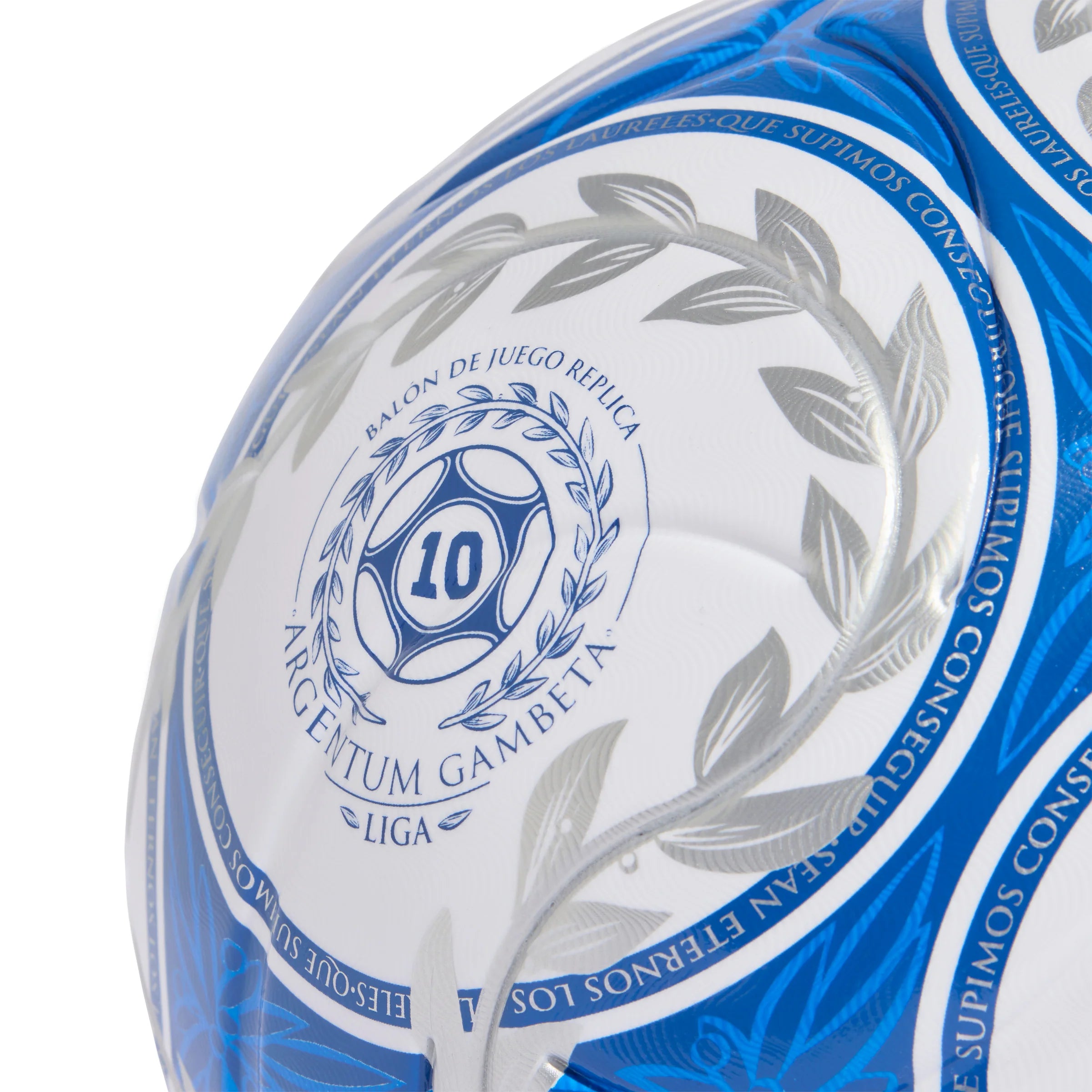 adidas Argentina AFA Argentum Gambeta League Soccer Ball White Blue