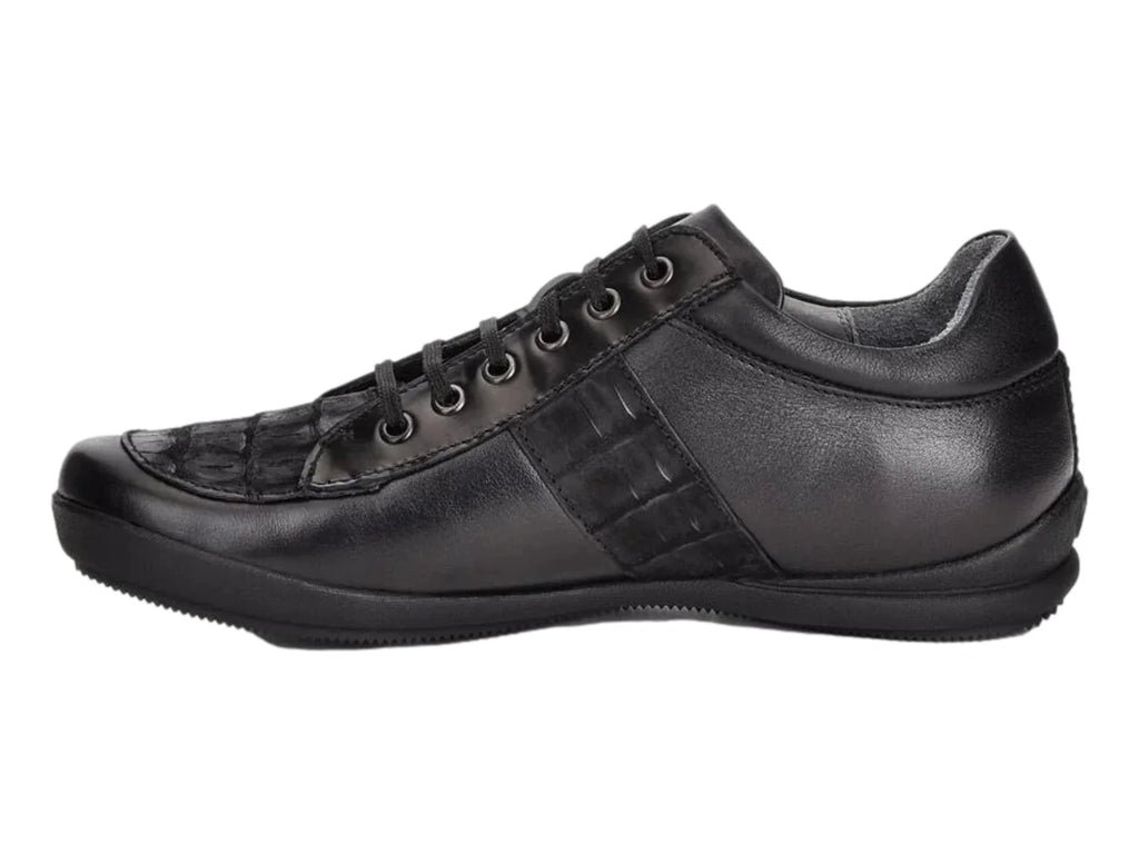 Zapatos Cuadra Negro Piel Niloticus Hombre