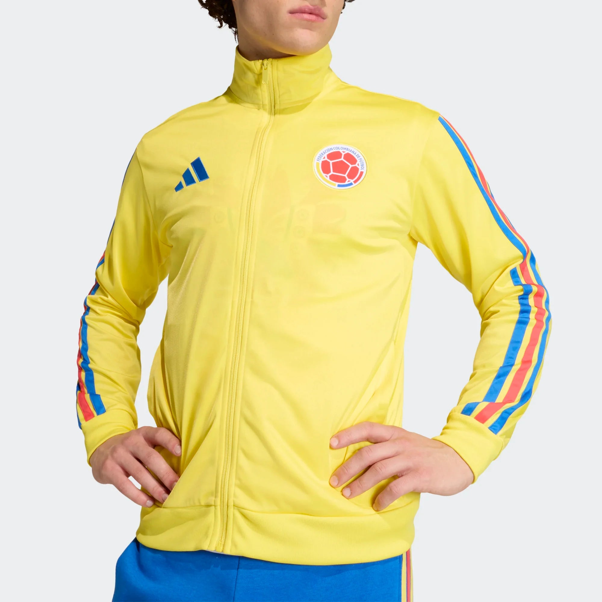 adidas Colombia DNA Track Top Soccer Jackets Yellow