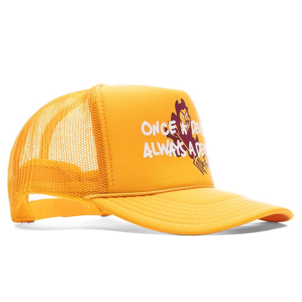 Feature x ASU Once a Devil Trucker Hat Gold