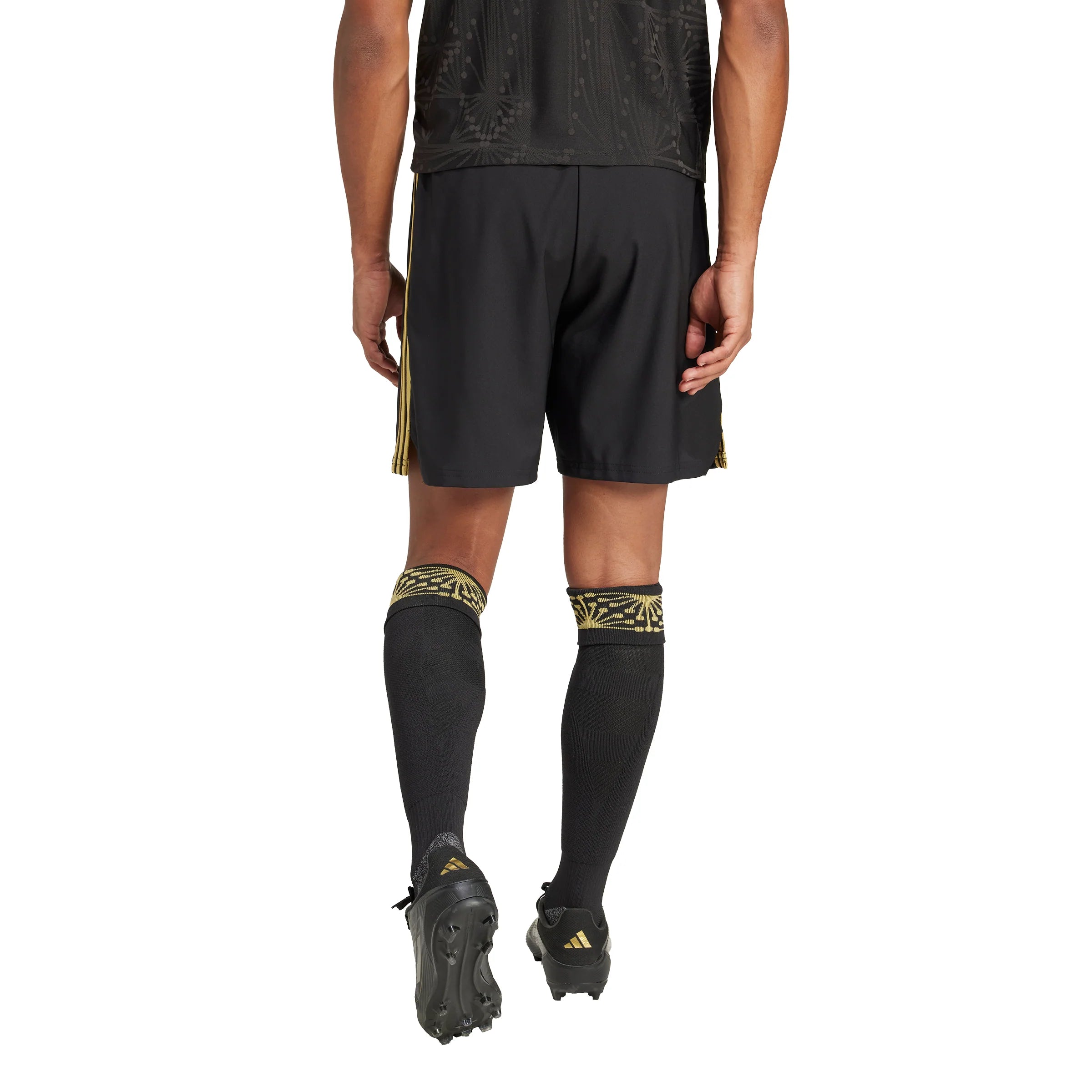adidas Mexico 25 Gold Mens Soccer Shorts Black