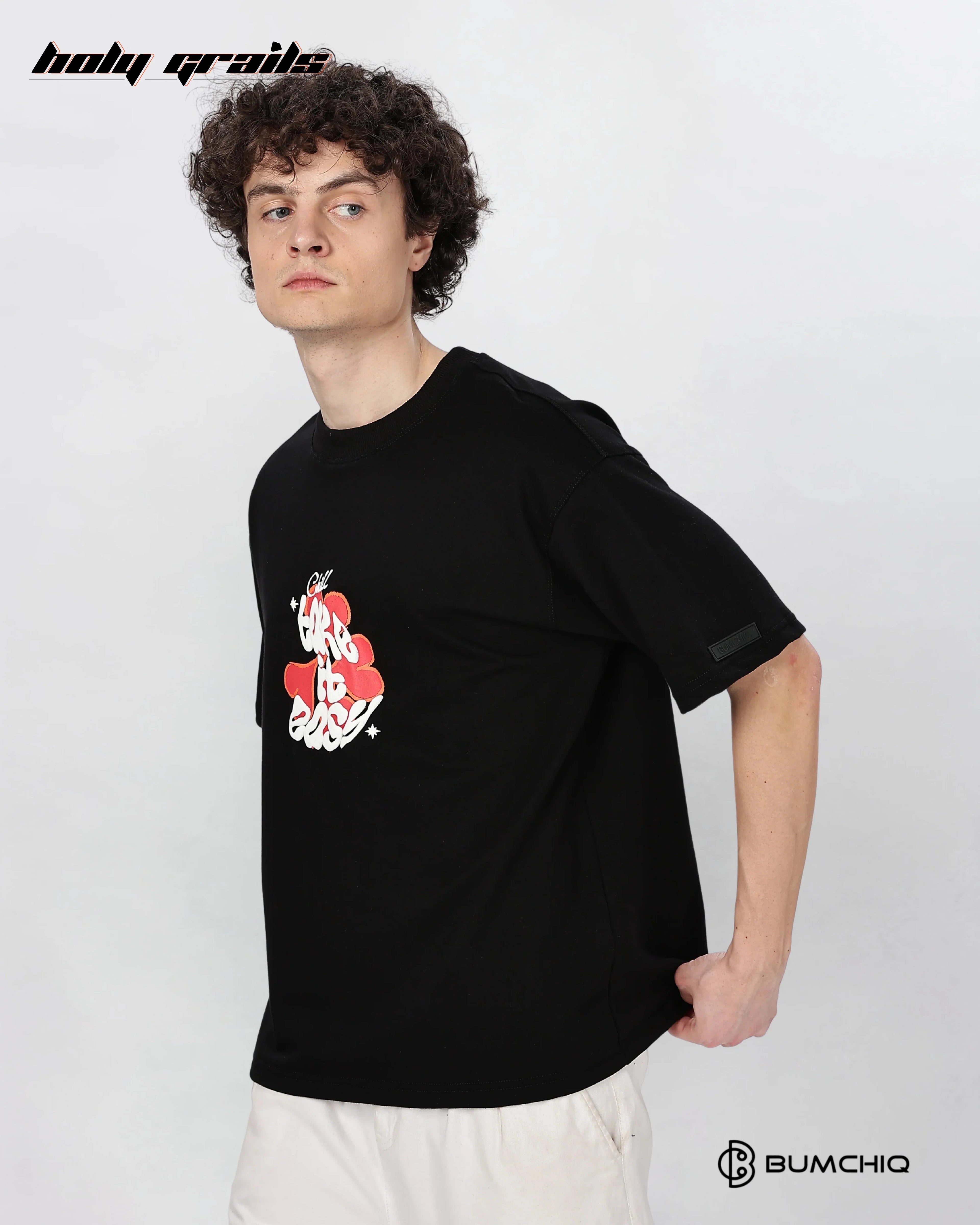 What If Black Oversize Tee HG x Bumchiq
