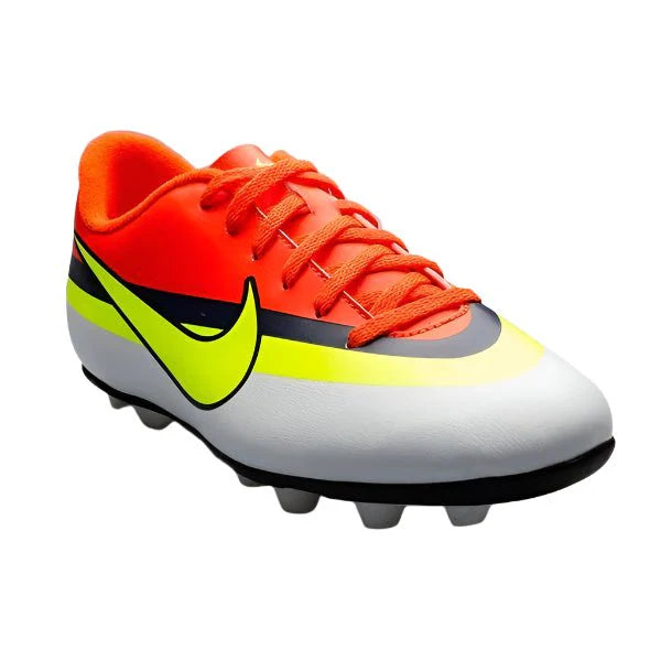 Nike Kids JR Mercurial Vortex CR7 FG White Crimson Volt