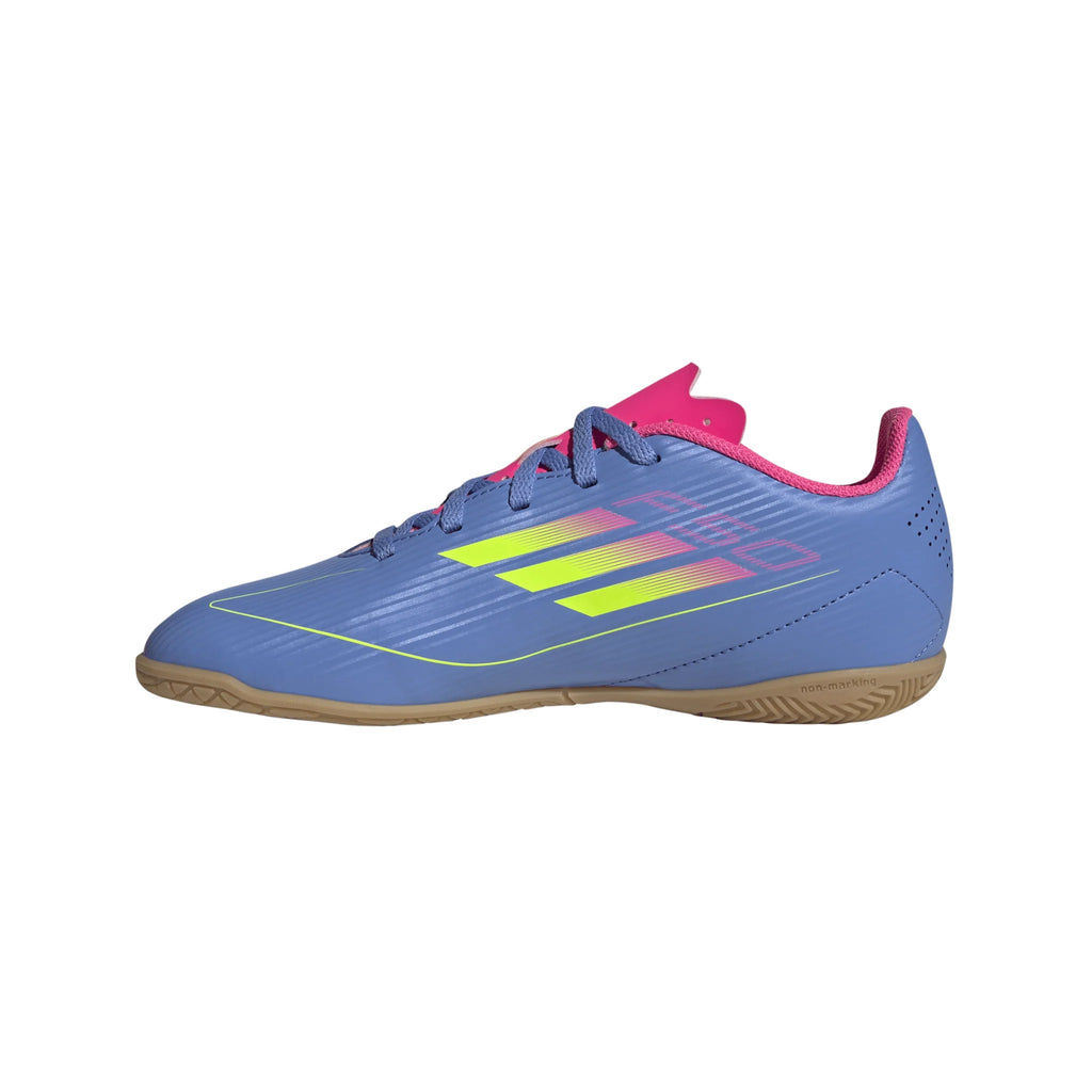 adidas F50 Club Indoor Boots Junior Blue Lemon