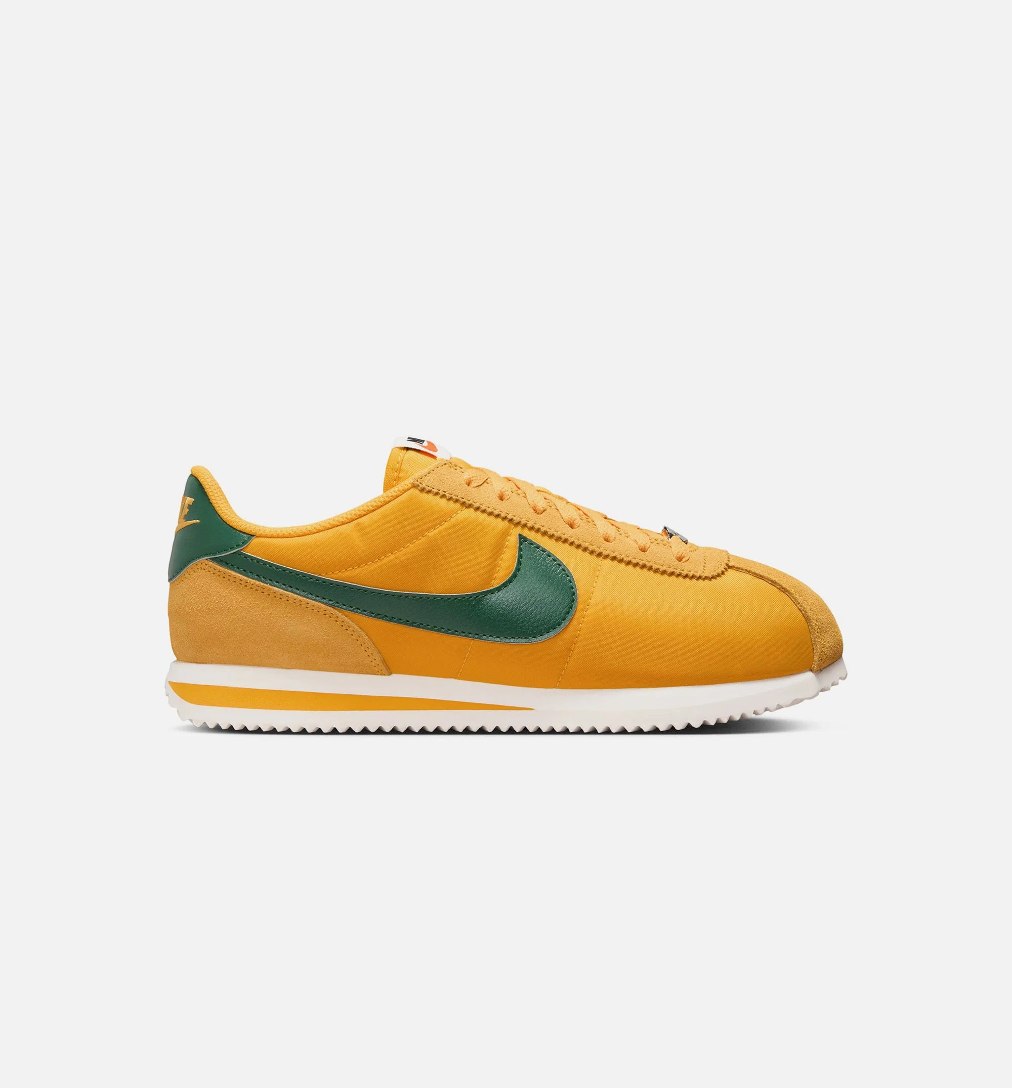 Cortez Textile Womens Lifestyle Shoe Yellow Ochre Safety Orange Black Gorge Green