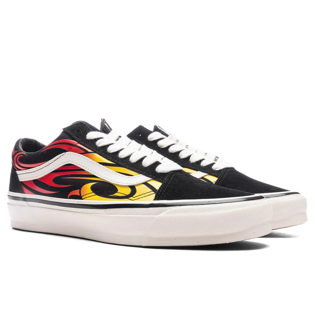 Premium Old Skool Y2K Flame Black White