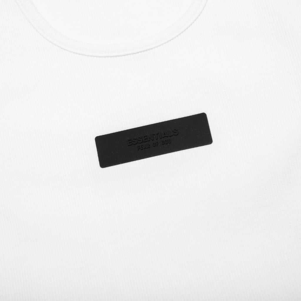 Essentials Ribbed Tank Top White