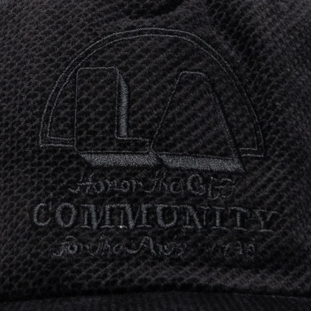 Eyelet Trucker Cap Black