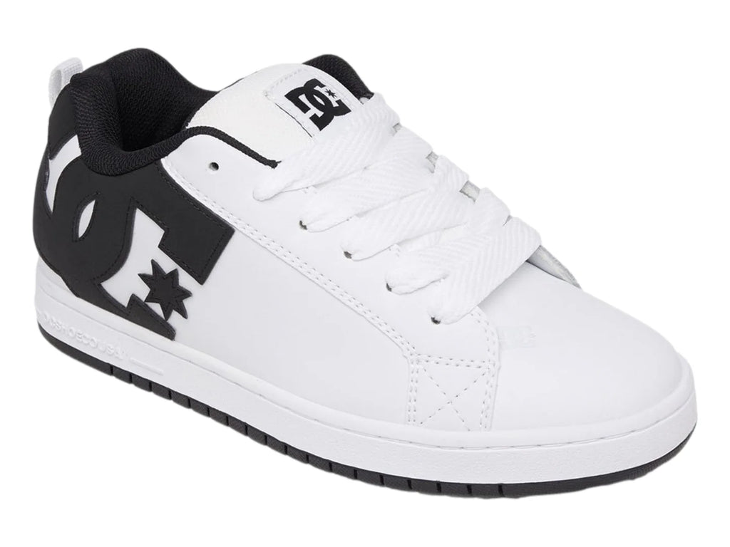 Tenis DC Shoes Court Graffik Blancos y Negros para Hombre