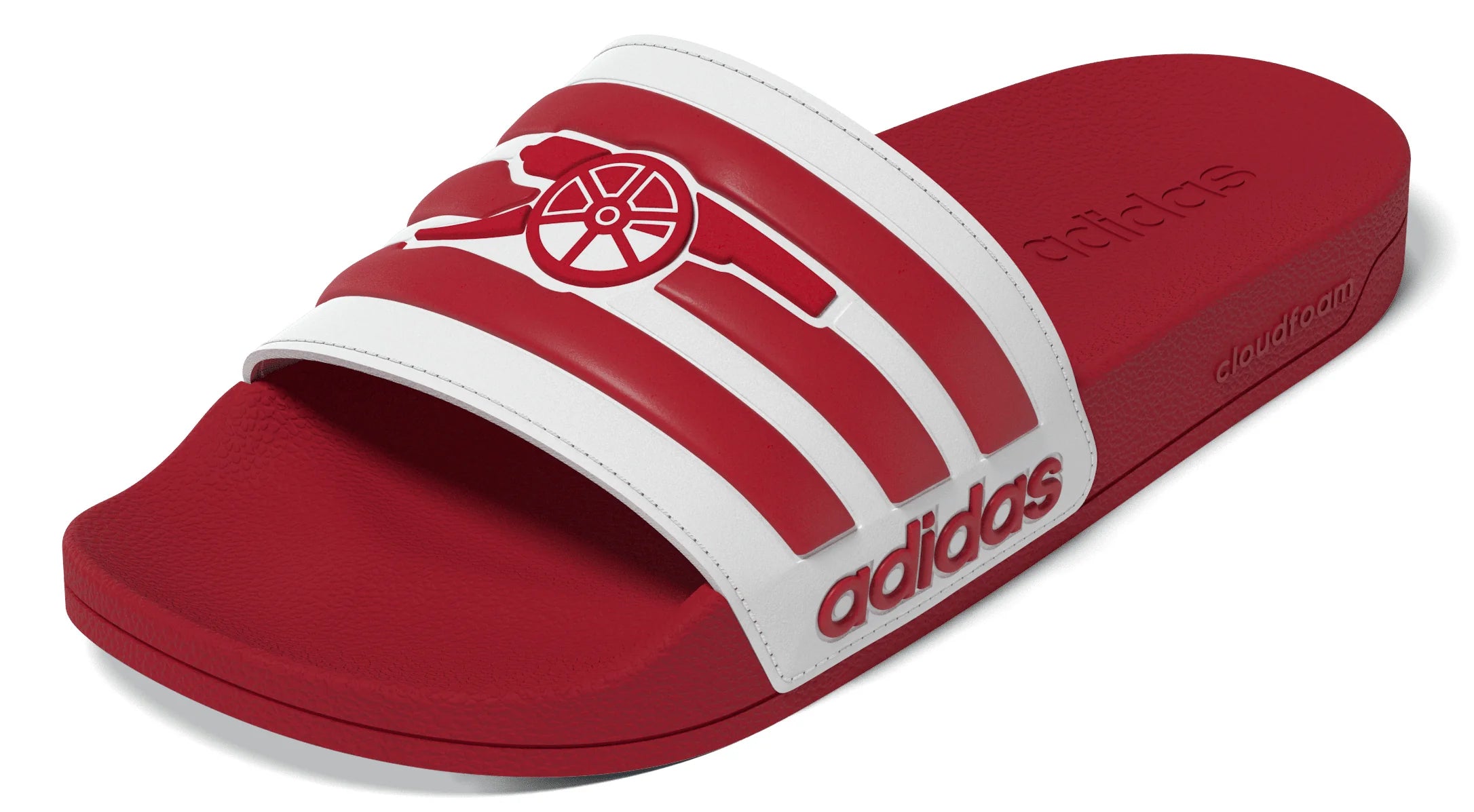 adidas Arsenal Adilette Shower Soccer Slides Red White