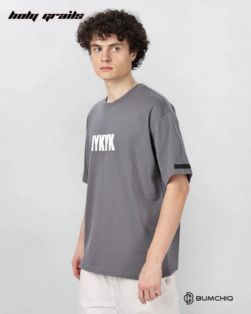 IYKYK Grey Oversize Tee HG x Bumchiq