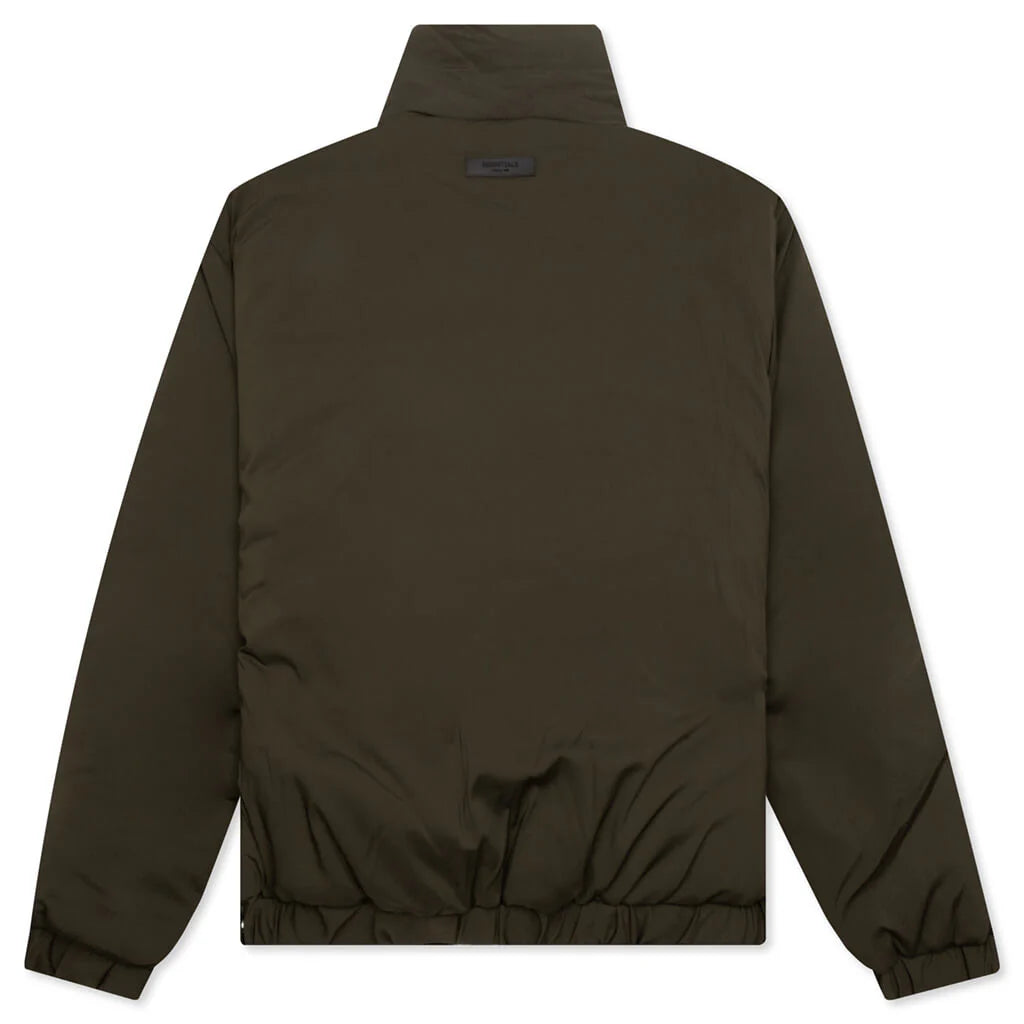 Nylon Puffer Jacket Off Black