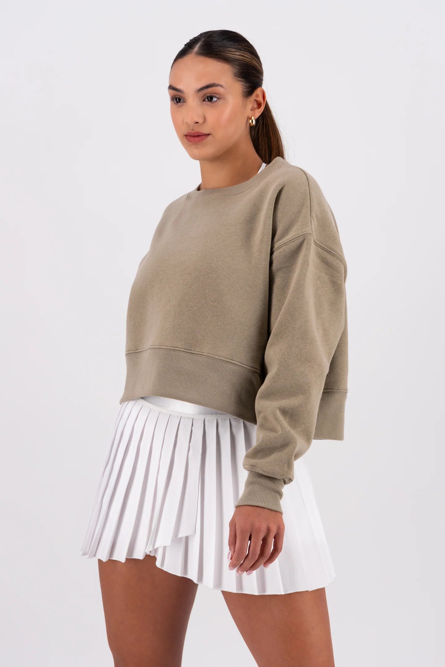 High Rise Pleated Skirt