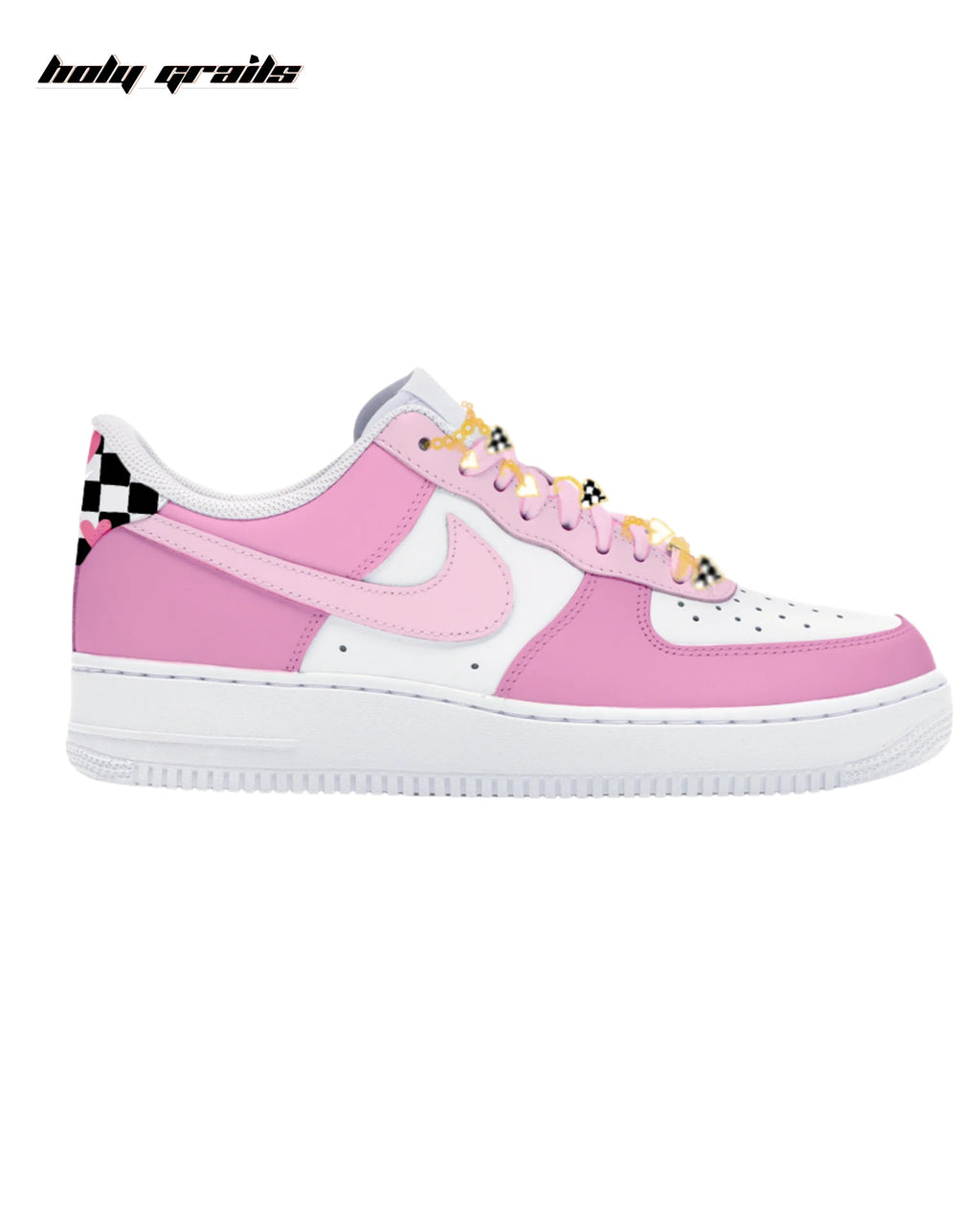 Air Force 1 x Pink Checker Heart