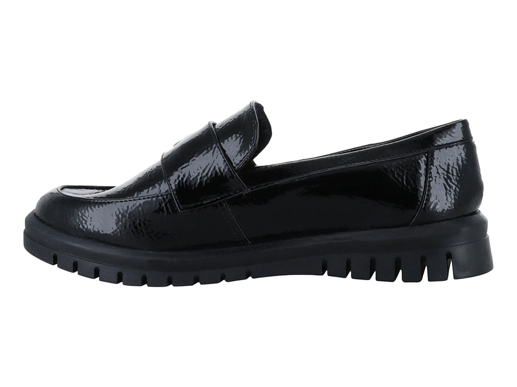 Zapatos Planos Clinton Charol Negro para Mujer