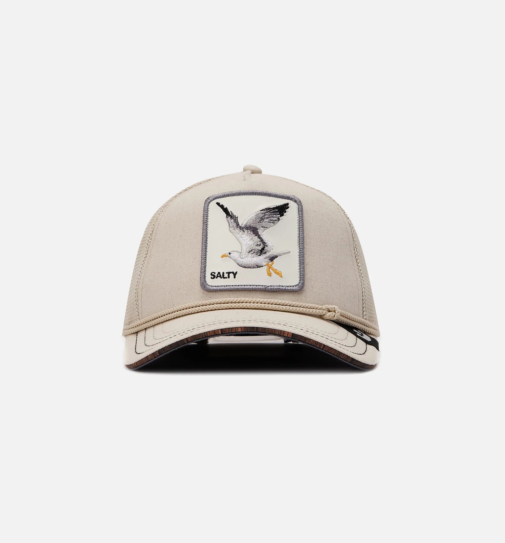 Meal Ticket Trucker Mens Hat Natural White