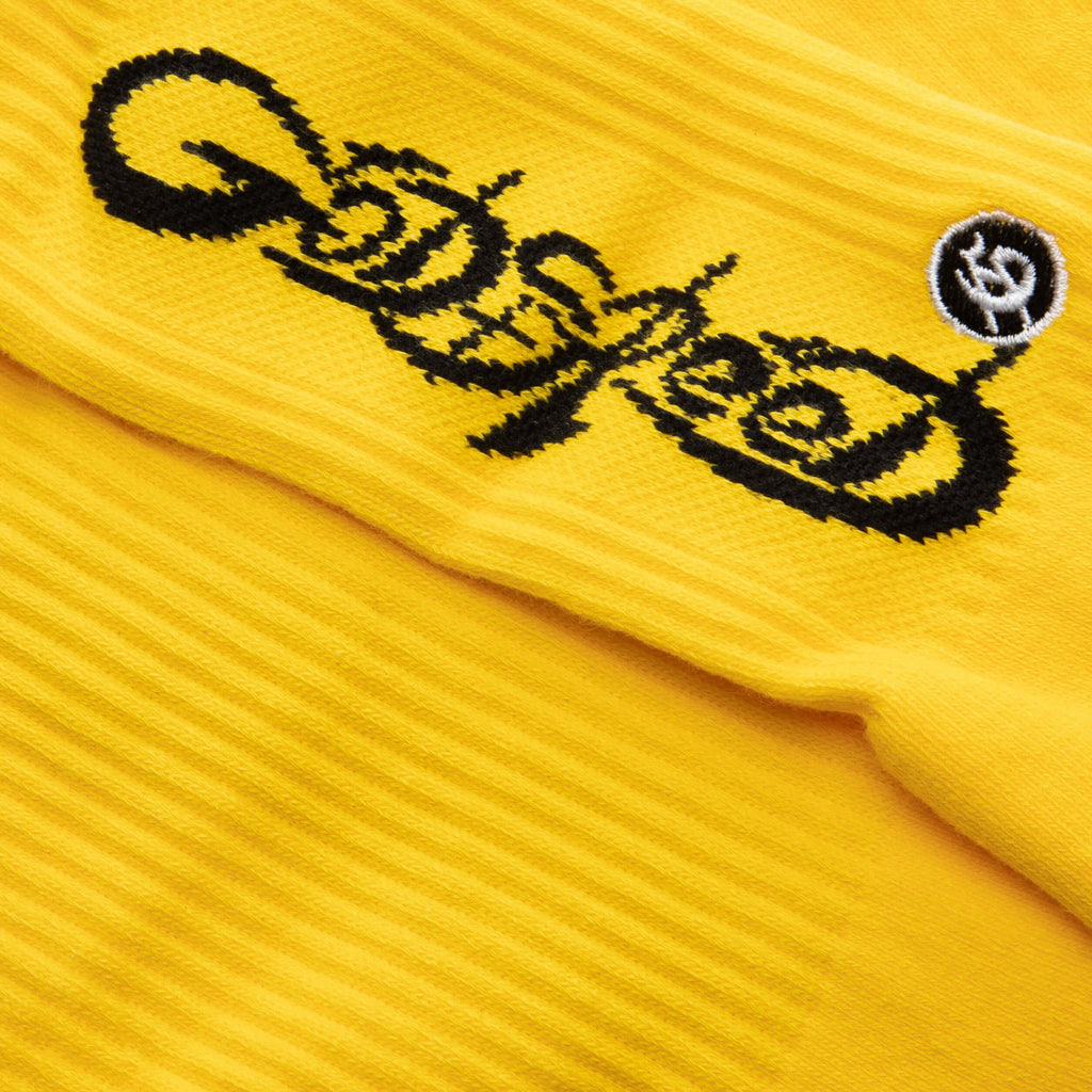 New Age Logo Sock Yellow Black