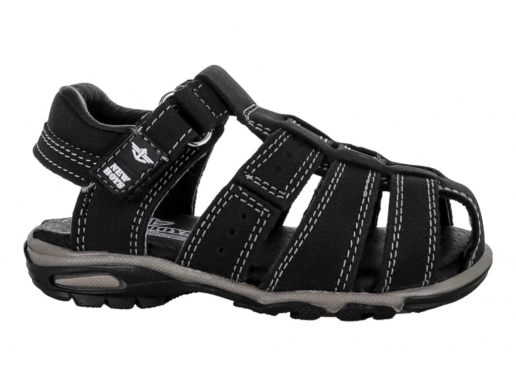 Sandalias New Boys Negro para Niño