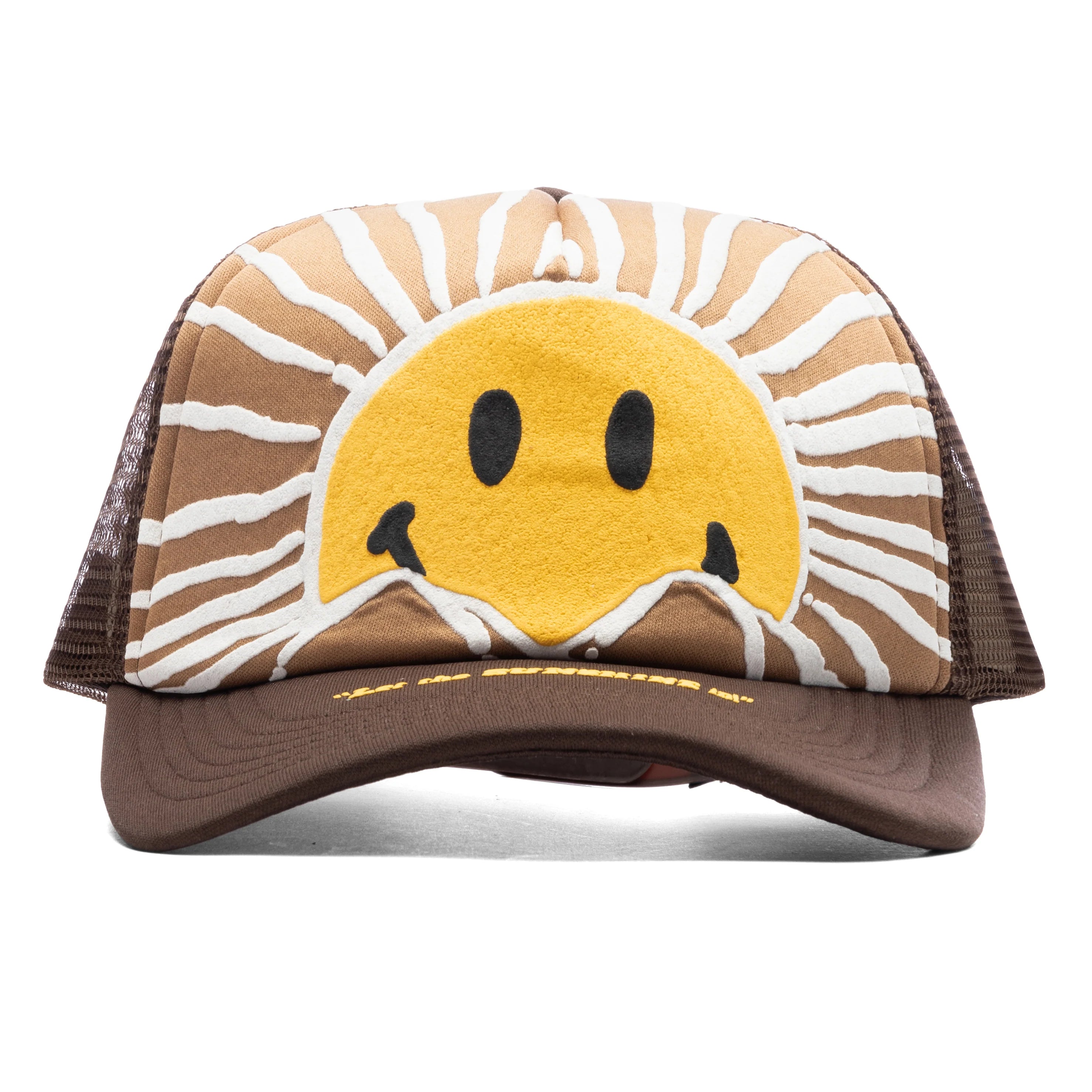 Smiley Sunrise Trucker Hat Acorn