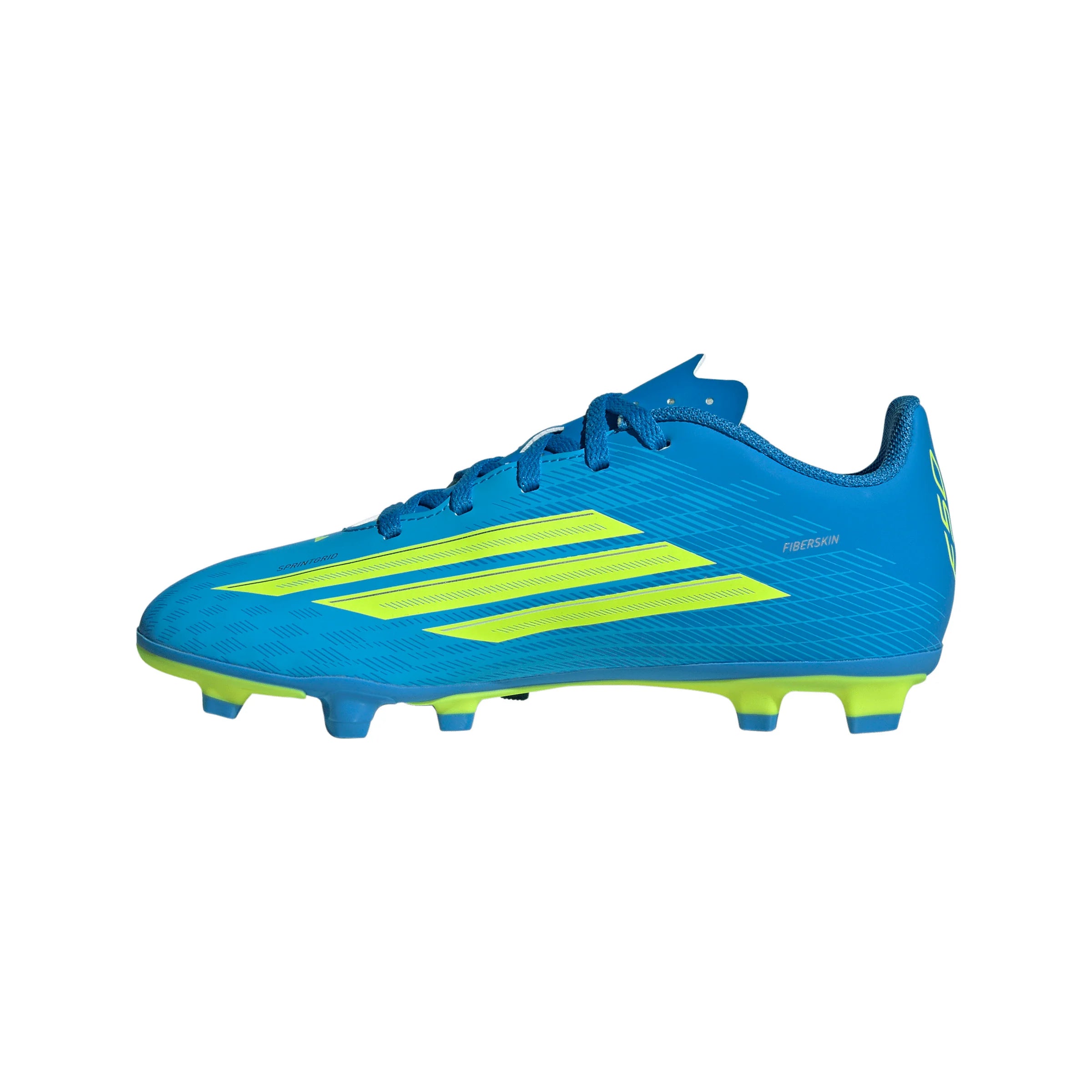 adidas F50 Club FG MG Firm Ground Multi Ground Youth Soccer Cleats Blue Yellow Aqua