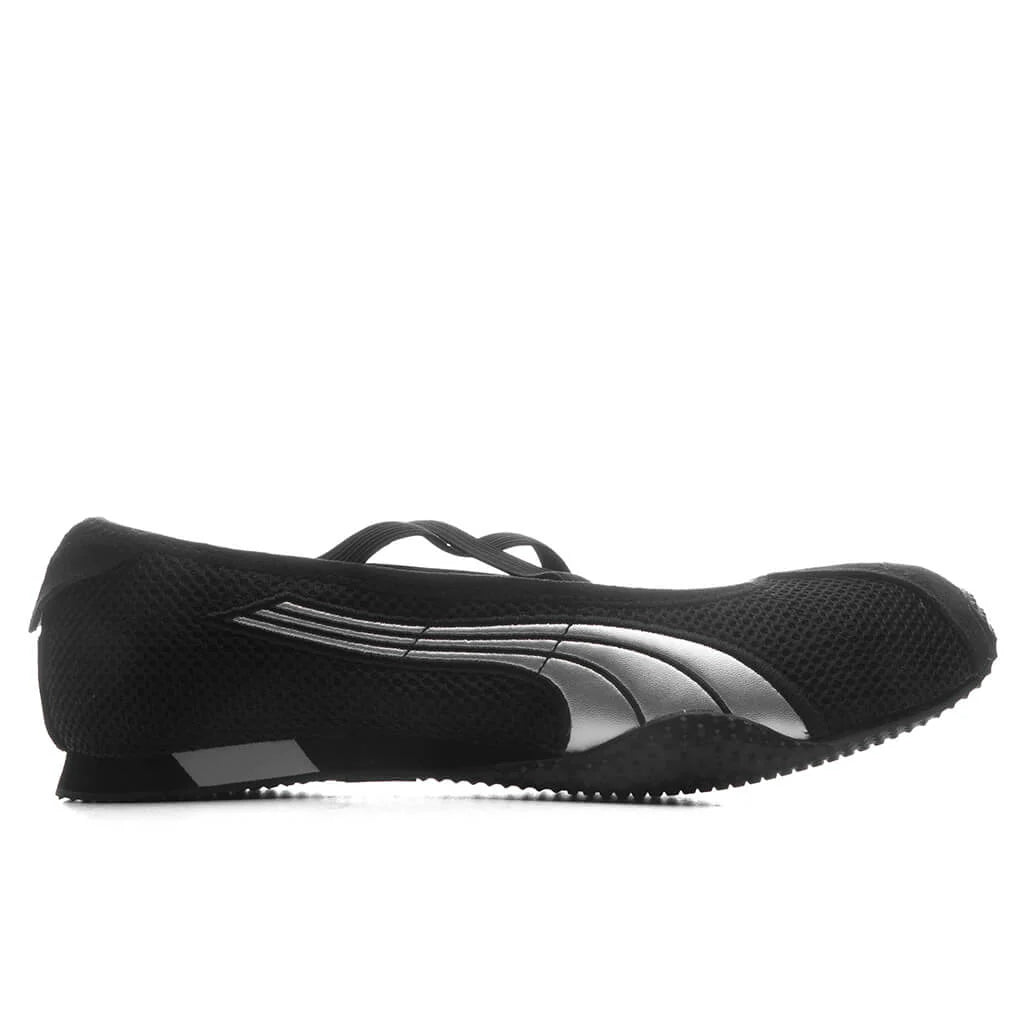Womens H Street Ballet Black Silver