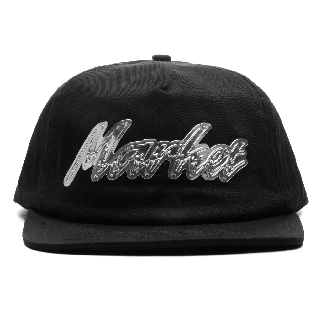 First Or Last 5 Panel Hat Washed Black