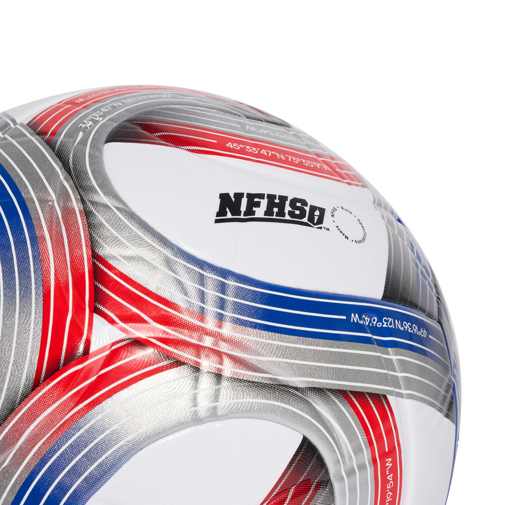 adidas 2026 Major League Soccer League NFHS Ball White Royal Blue Red Silver
