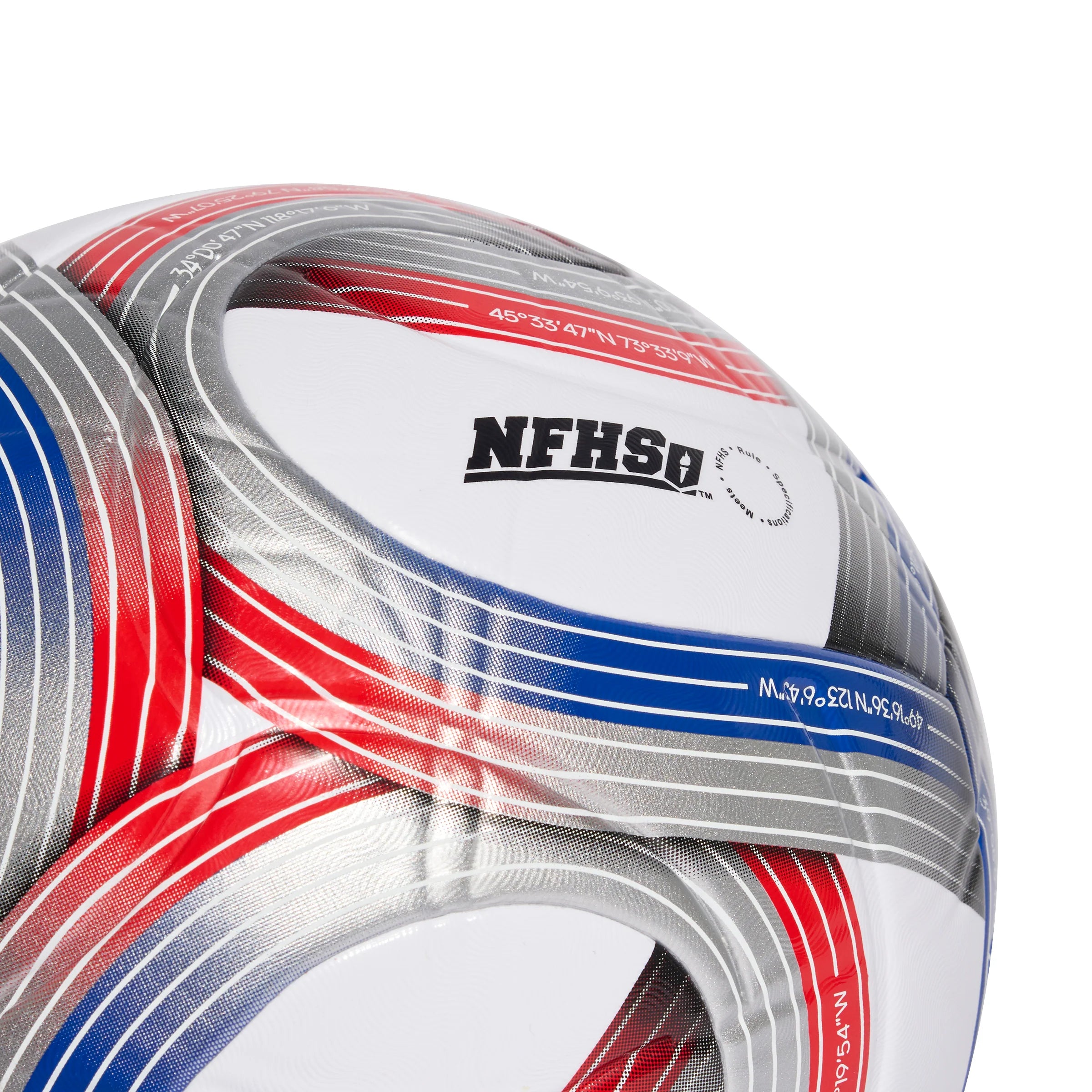 adidas 2026 Major League Soccer League NFHS Ball White Royal Blue Red Silver