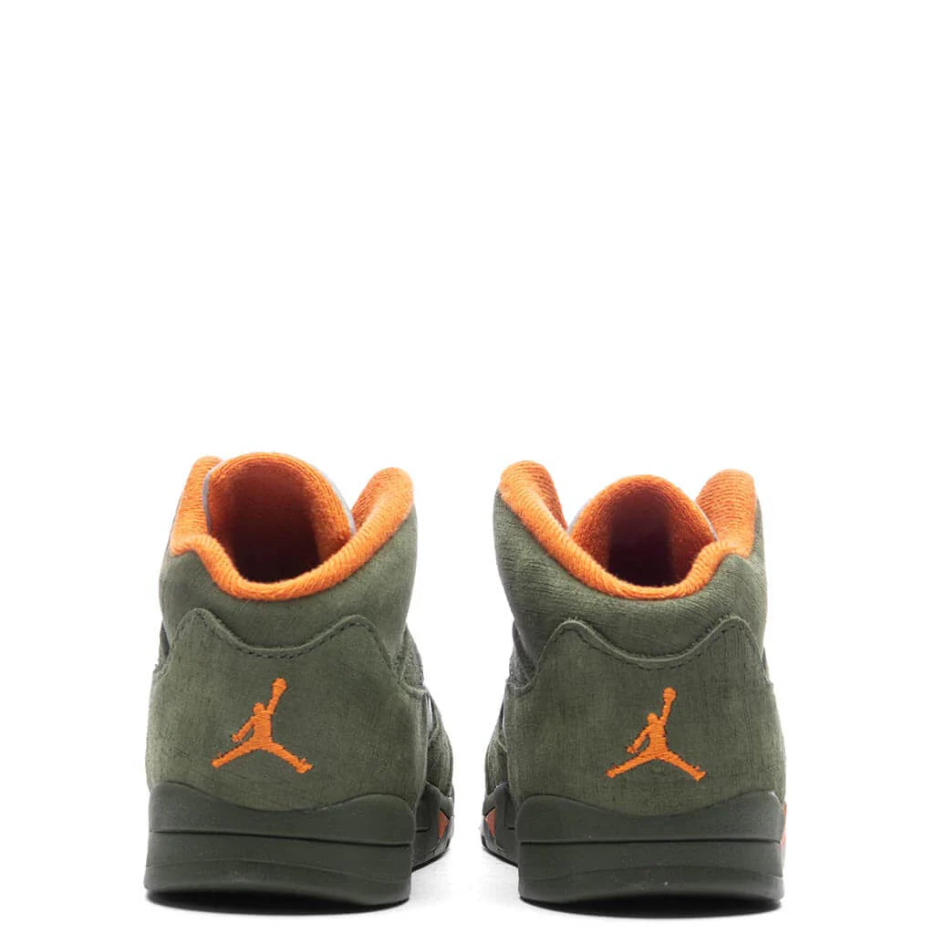 Air Jordan 5 Retro Olive TD Army Olive Solar Orange