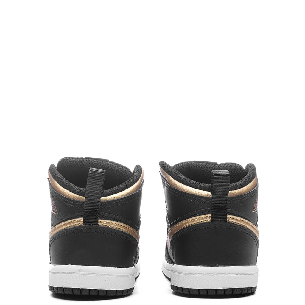 Jordan 1 Mid TD Black Metallic Gold White