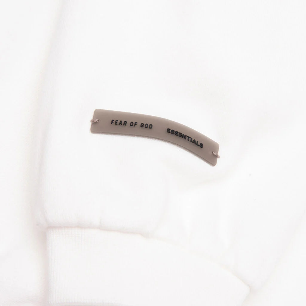 Kids Fleece Crewneck Cloud White
