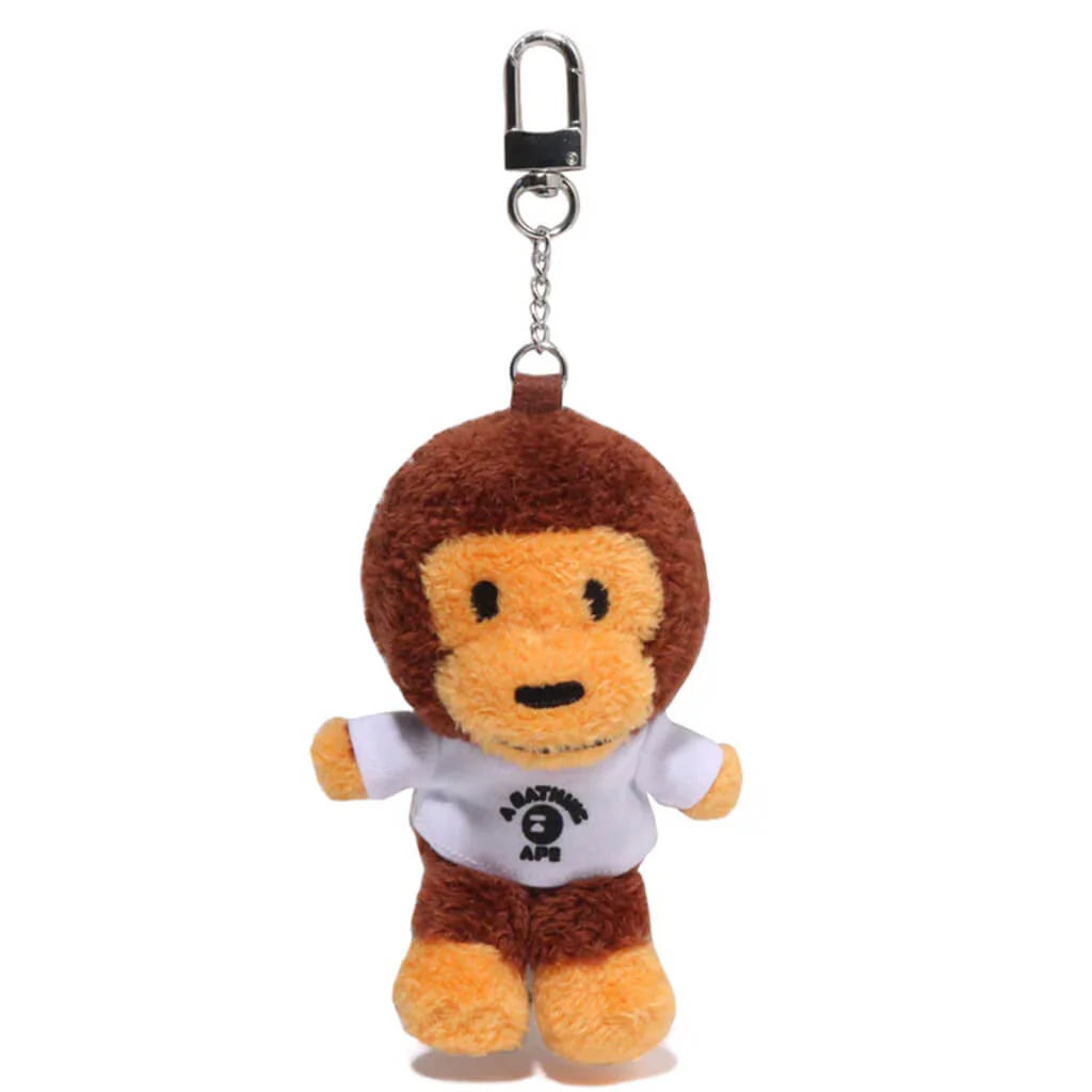 Baby Milo College Tee Plush Doll Key Chain Brown